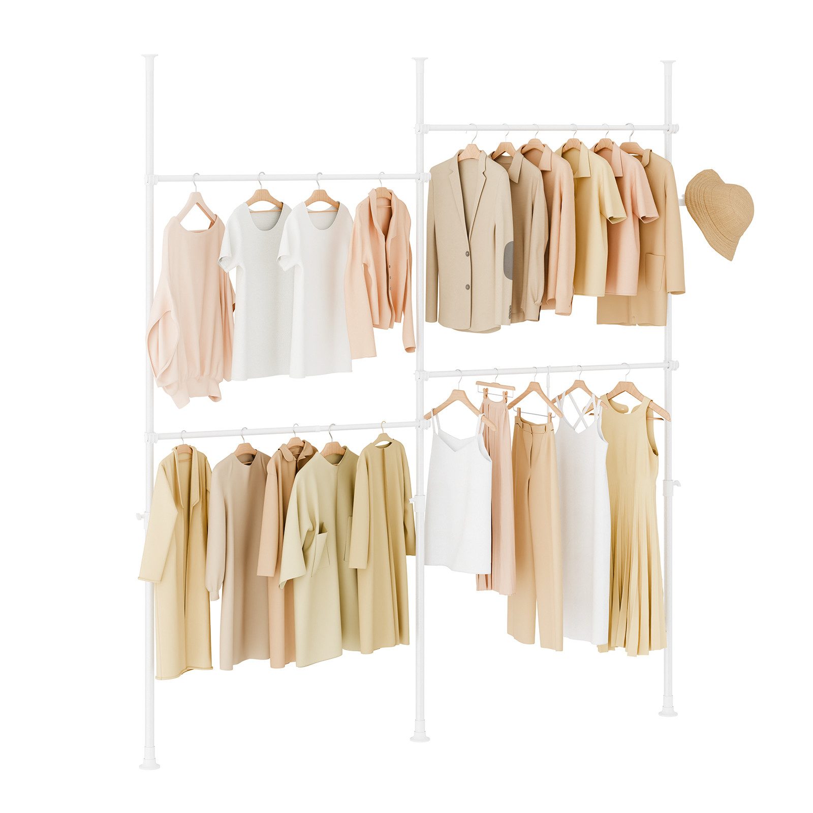 SoBuy Kleiderständer KLS03, verstellbarer offener Kleiderschrank für Schlaf günstig online kaufen