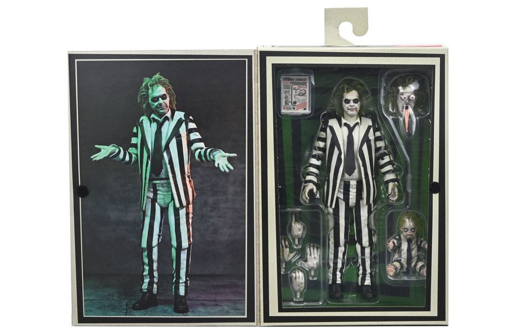 NECA Actionfigur Beetlejuice Beetlejuice 7 Scale Ultimate Striped Suit 18 cm