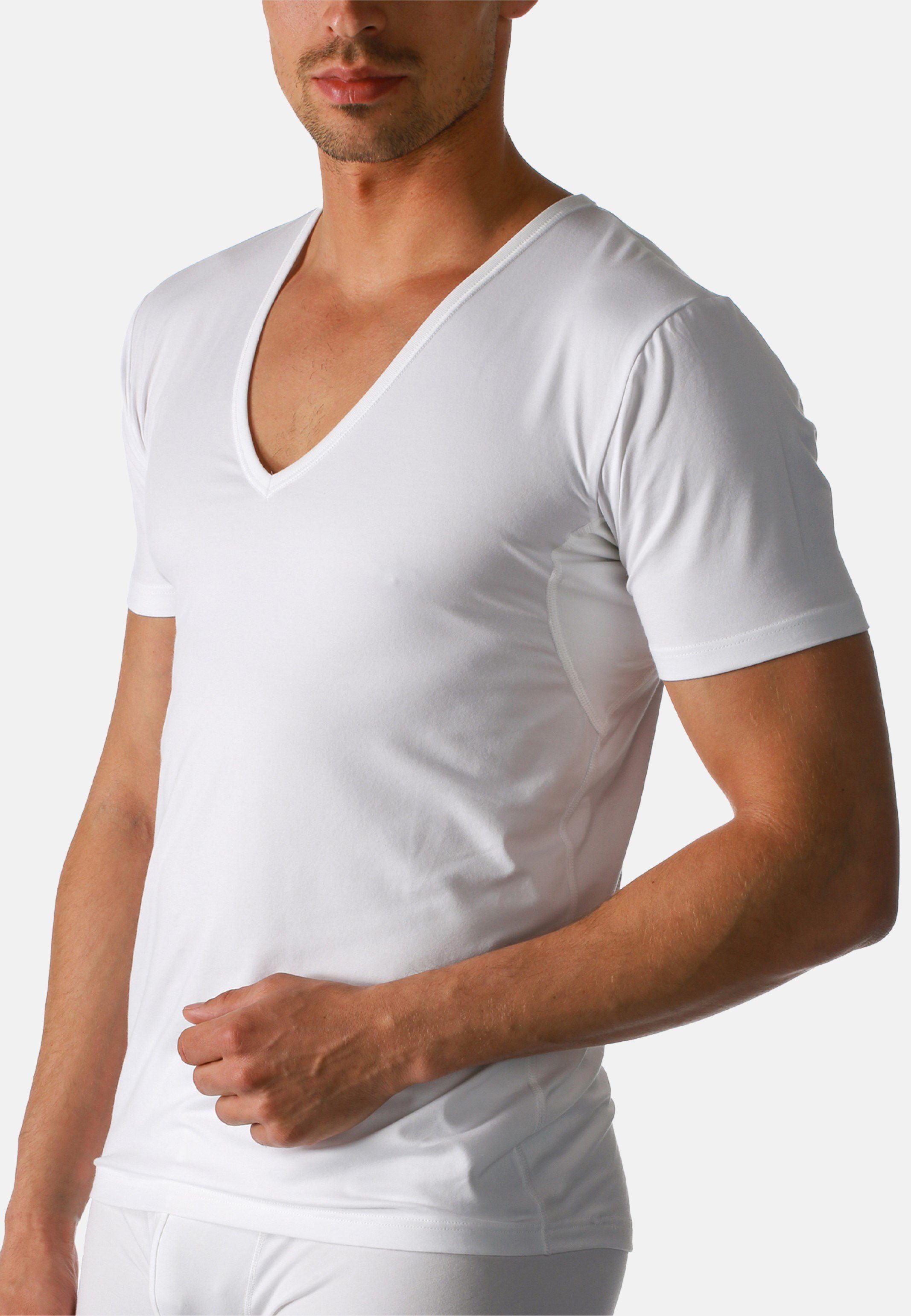 Mey Unterhemd »Dry Cotton« (1 Stück), T-Shirt mit V-Ausschnitt - Baumwolle  - Einsätze unter den Achseln, Komfortschnitt mit extralangem Rücken, V-Auschnitt  mit Halbarm online kaufen | OTTO