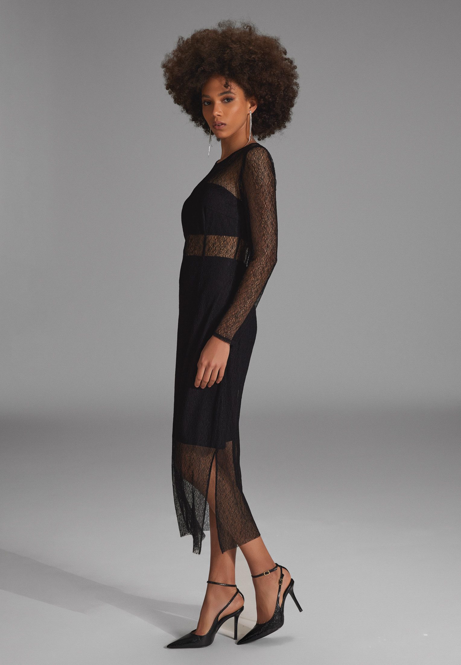 SWING Partykleid Taillierter Schnitt mit ausgestelltem günstig online kaufen
