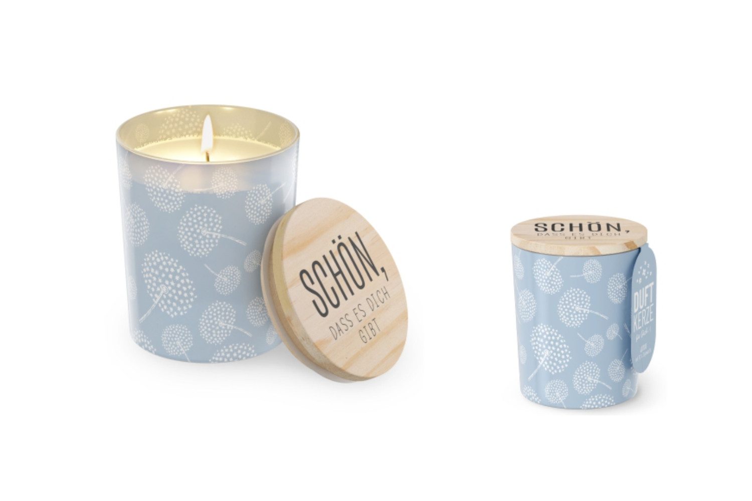 La Vida Geschenk für Dich Duftkerze la Vida Duftkerze im Glas mit Deckel, Lotus-Duft, Serie RELAX, Brenndauer ca. 30 Stunden