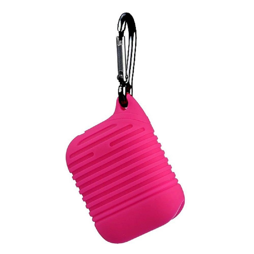 COFI 1453 Kopfhörer-Schutzhülle 360 Grad Schutz Airpods Case Silikon Hülle Schutztasche Ladekoffer