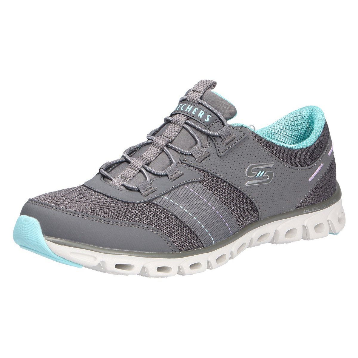 Skechers grau Sneaker (1-tlg) charcoal lt. Blue (20202439)