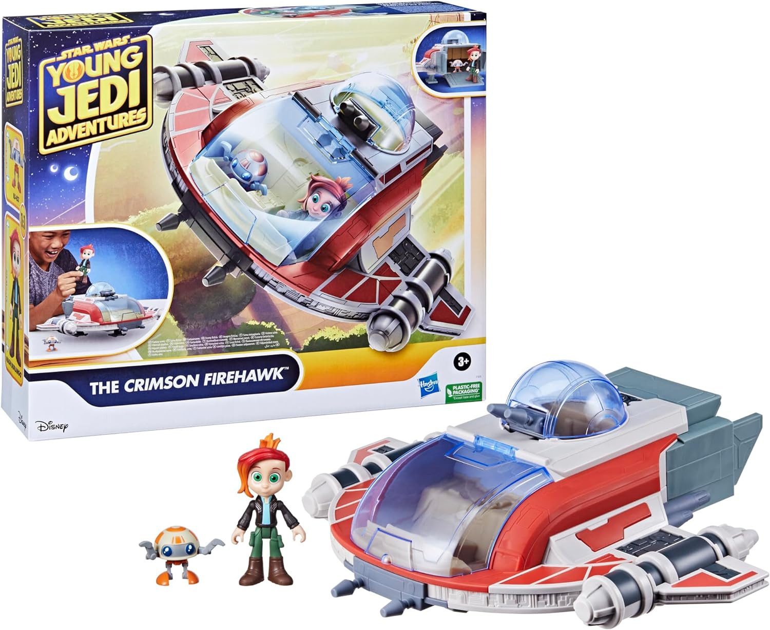 Hasbro Actionfigur Star Wars Young Jedi - Crimson Firehawk Raumschiff