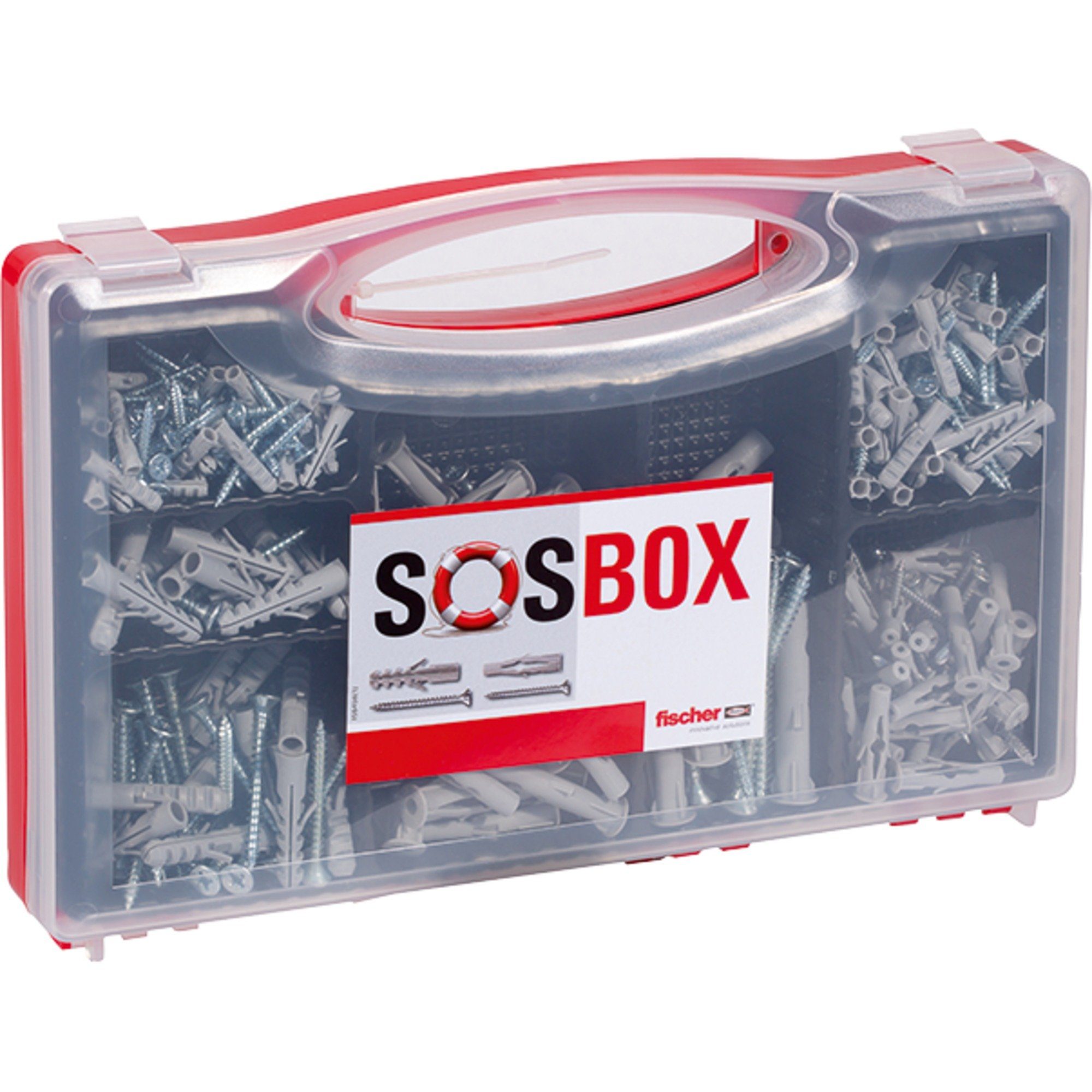 Fischer Universaldübel fischer SOSBOX Dübel S + FU + Schrauben