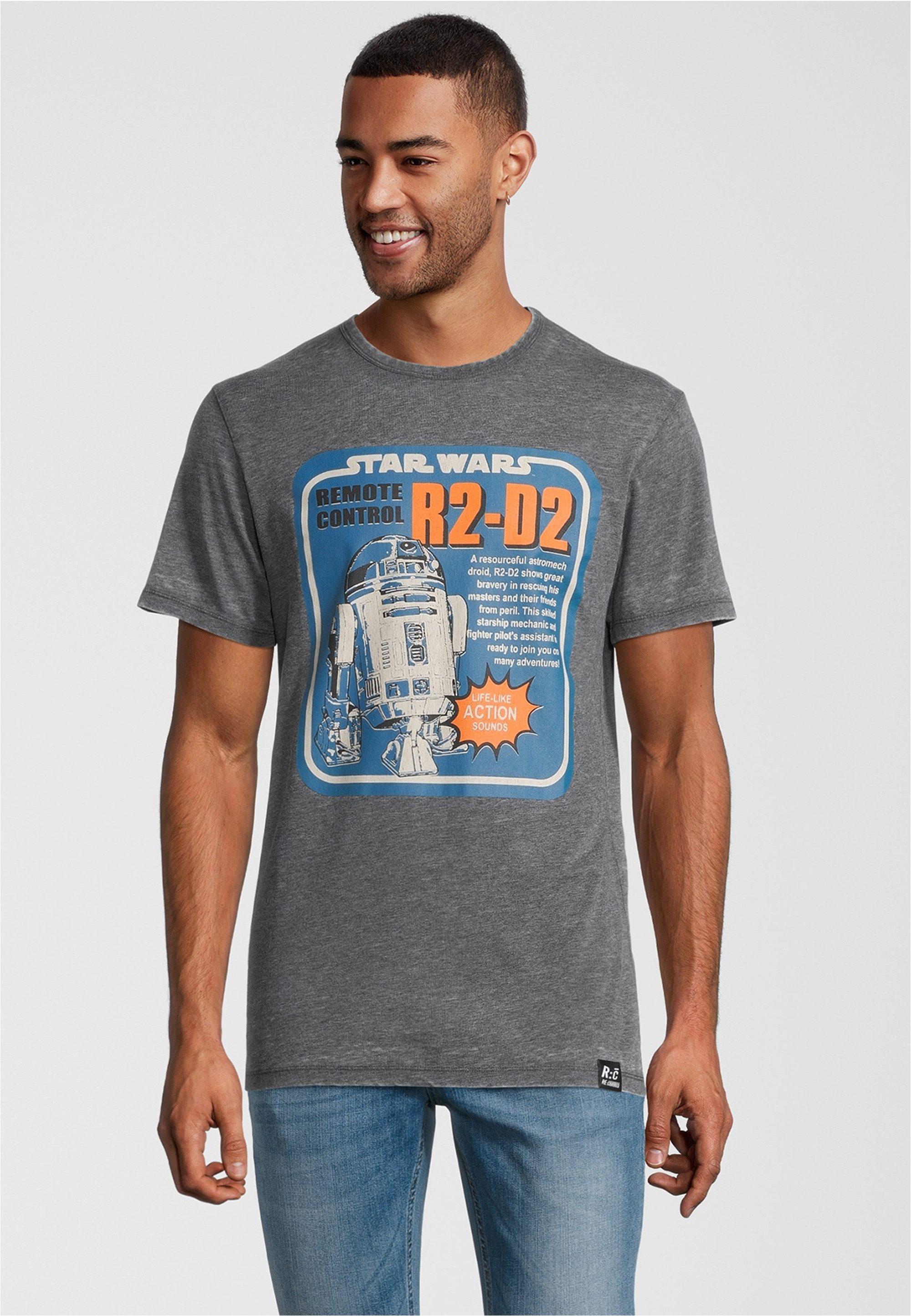 Recovered T-Shirt Star Wars R2D2 Remote Control im zeitlosen Design