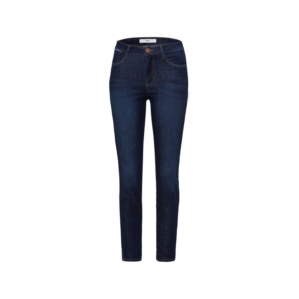 Brax 5-Pocket-Jeans blau (1-tlg) USED DARK BLUE (23)