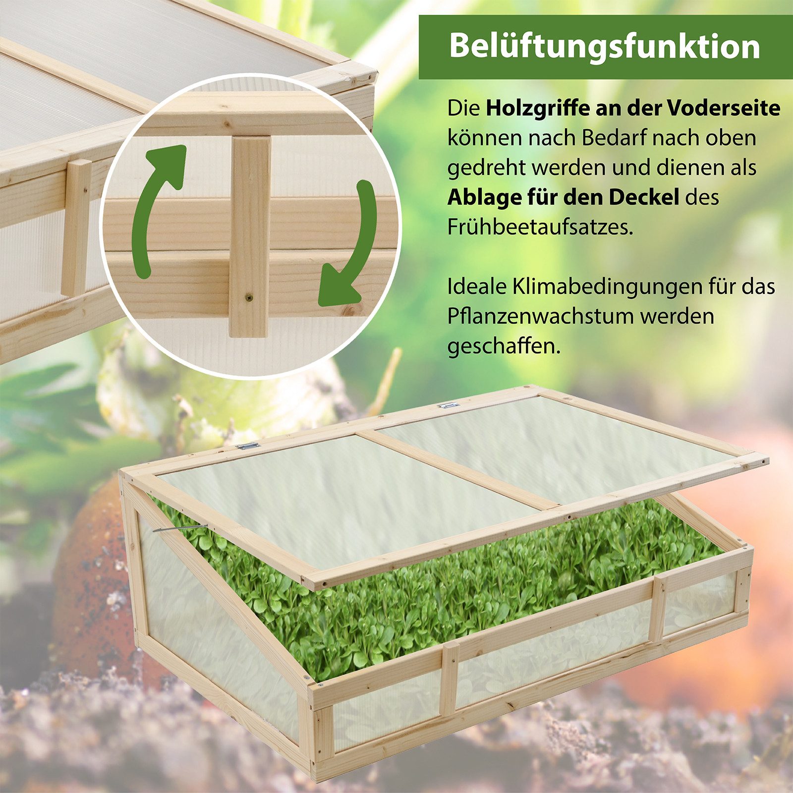 TRUTZHOLM Frühbeetaufsatz Frühbeetaufs...