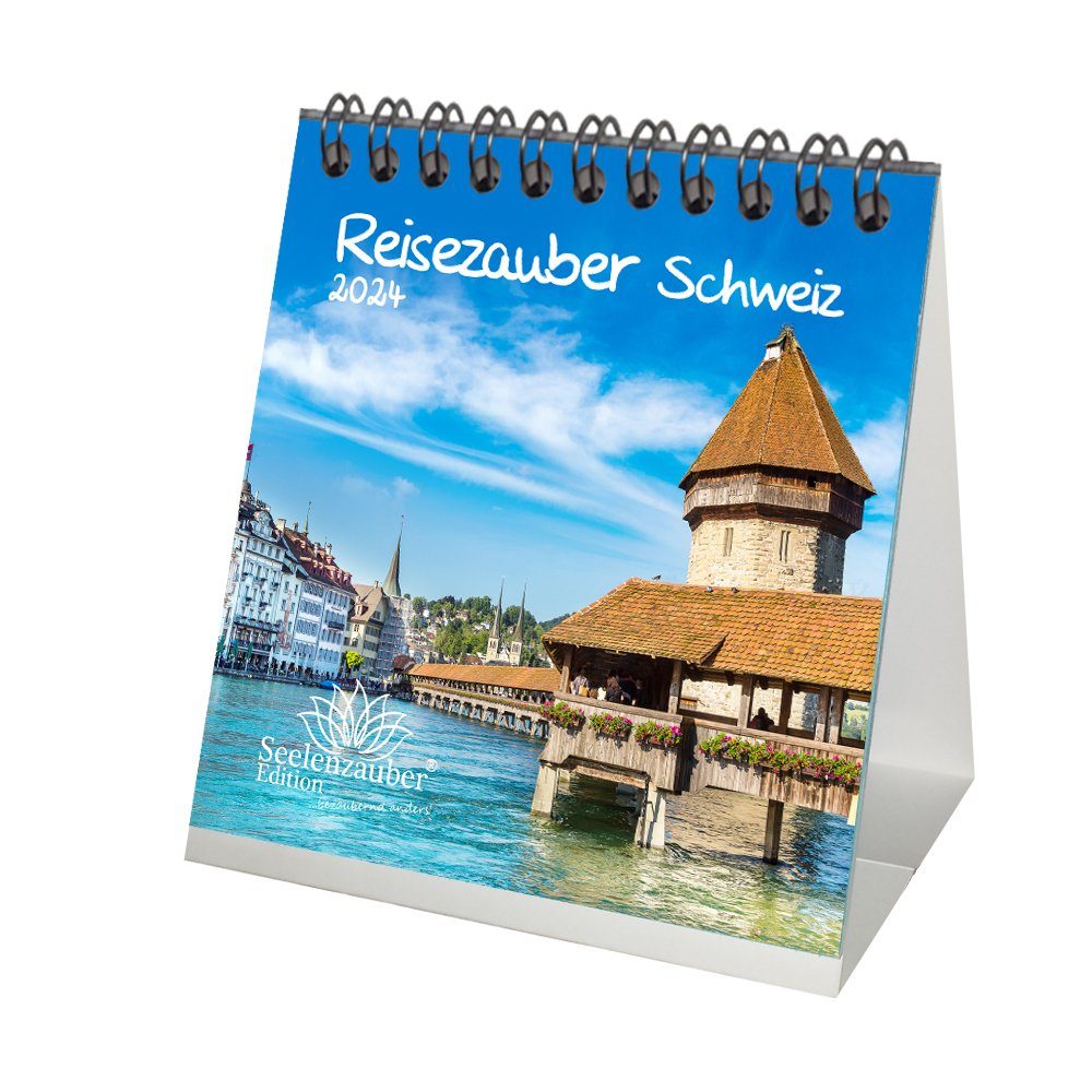 Seelenzauber Tischkalender Reisezauber Schweiz Kalender für 2024 Format 
