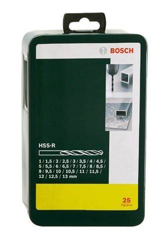 Bosch Home & Garden Metallbohrer »HSS-R (25-tlg)«, (25-tlg), HSS-R-Metallbohrer-Set