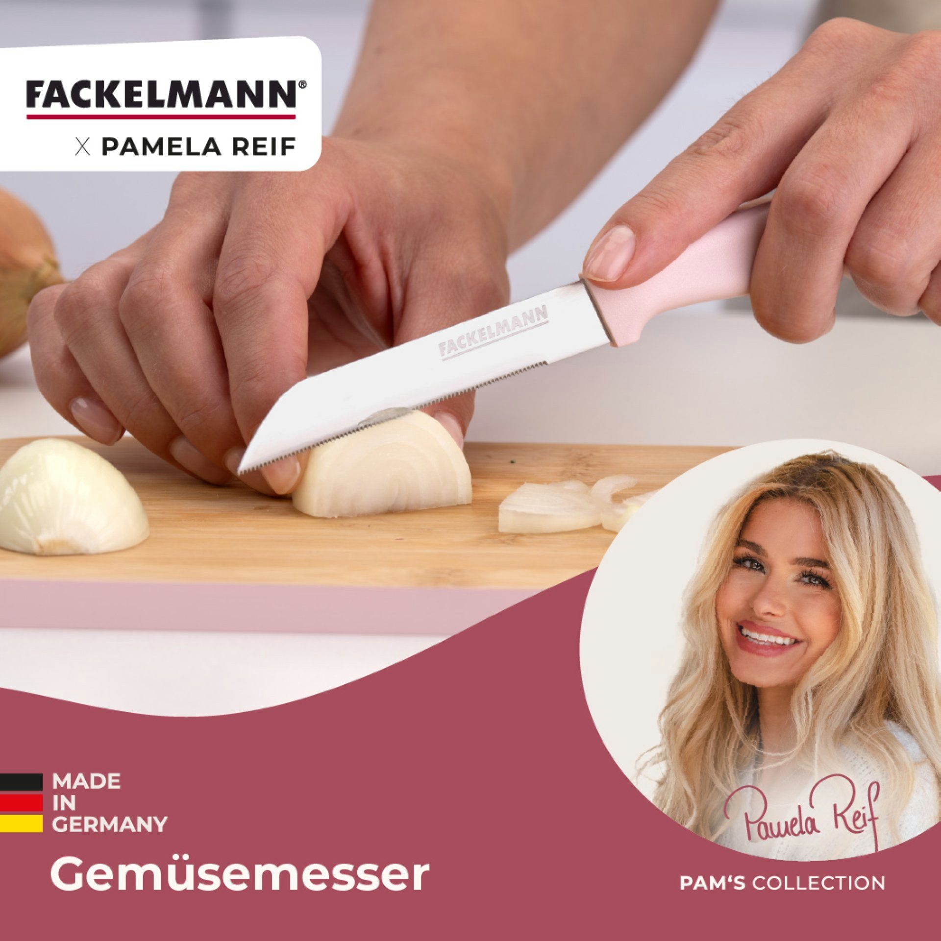 FACKELMANN Gemüsemesser Küchenmesser, Obstschneider, Gemüseschneider