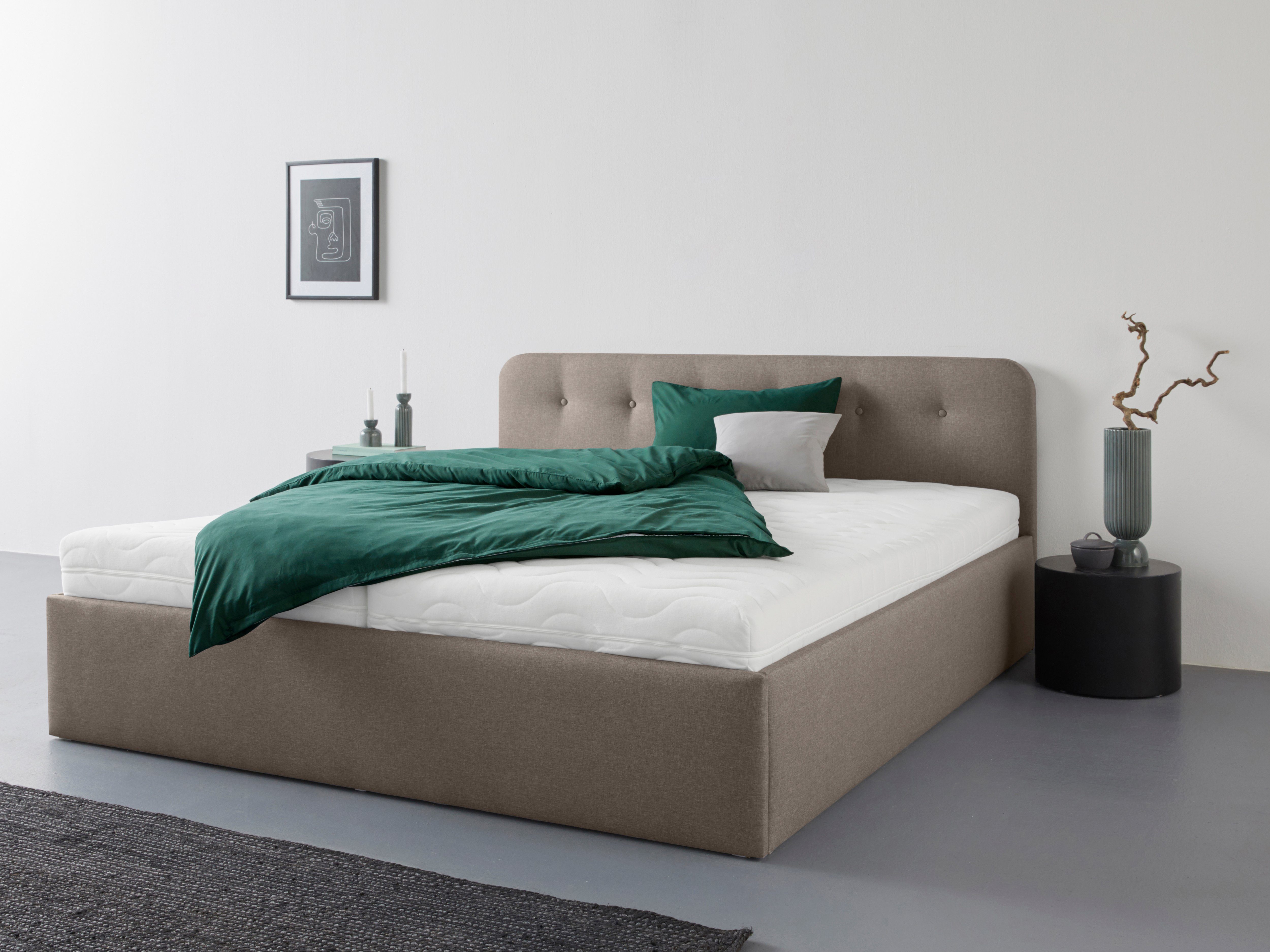 Westfalia Schlafkomfort Polsterbett "Rostock" auch mit Stauraum und Kopftei günstig online kaufen