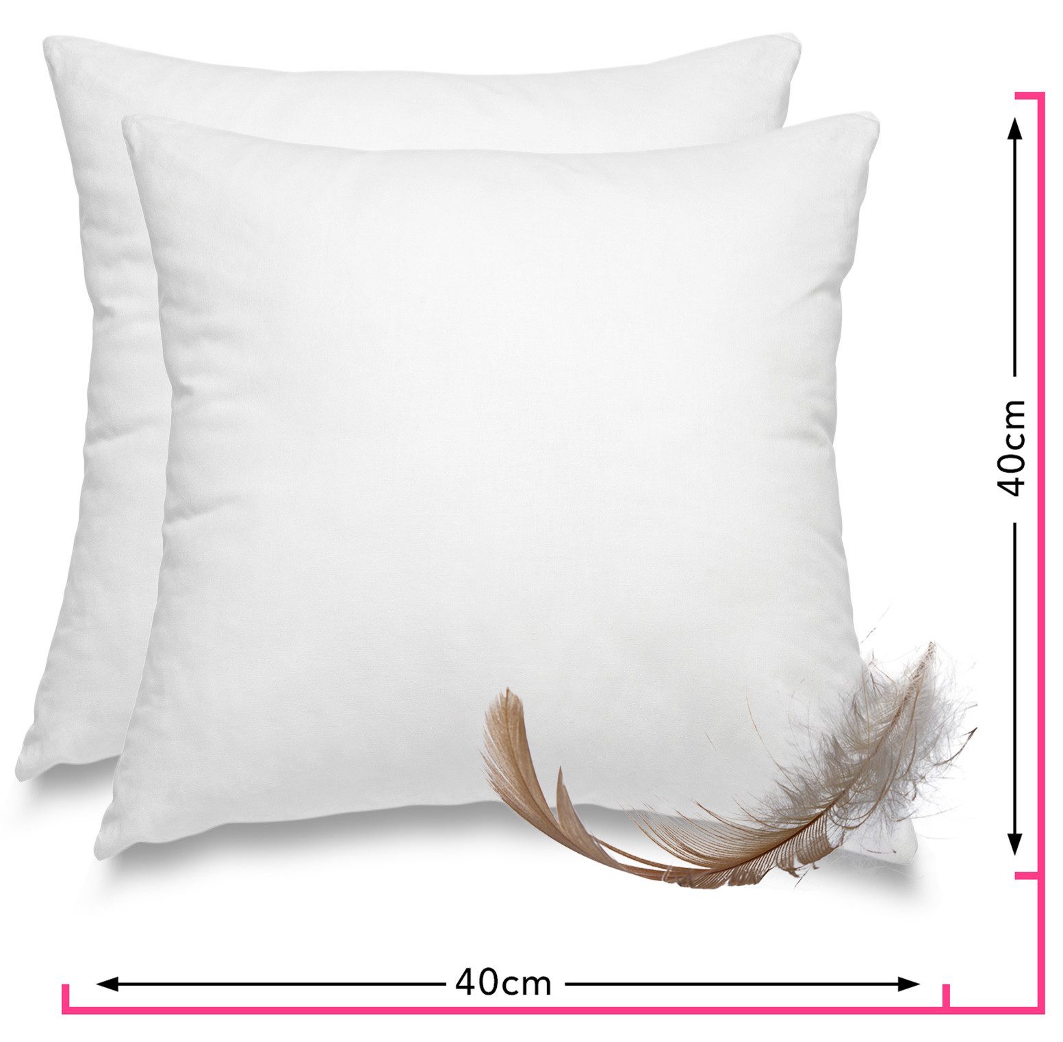 wometo Federkissen Home, in über 10 Größen, Füllung: Federn, Doppelset, OEK günstig online kaufen