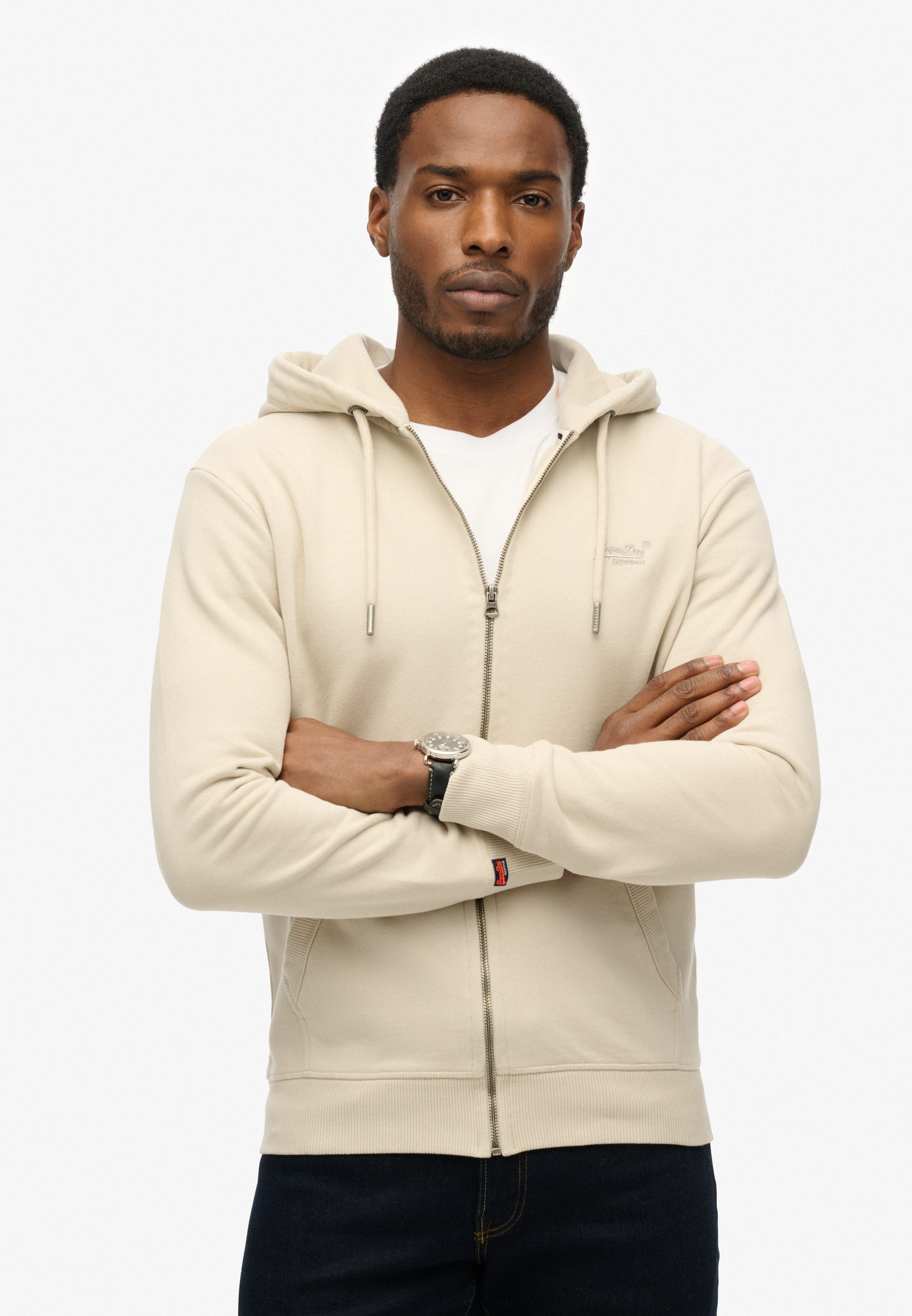 Superdry Kapuzensweatjacke ESSENTIAL LOGO ZIP HOODIE günstig online kaufen