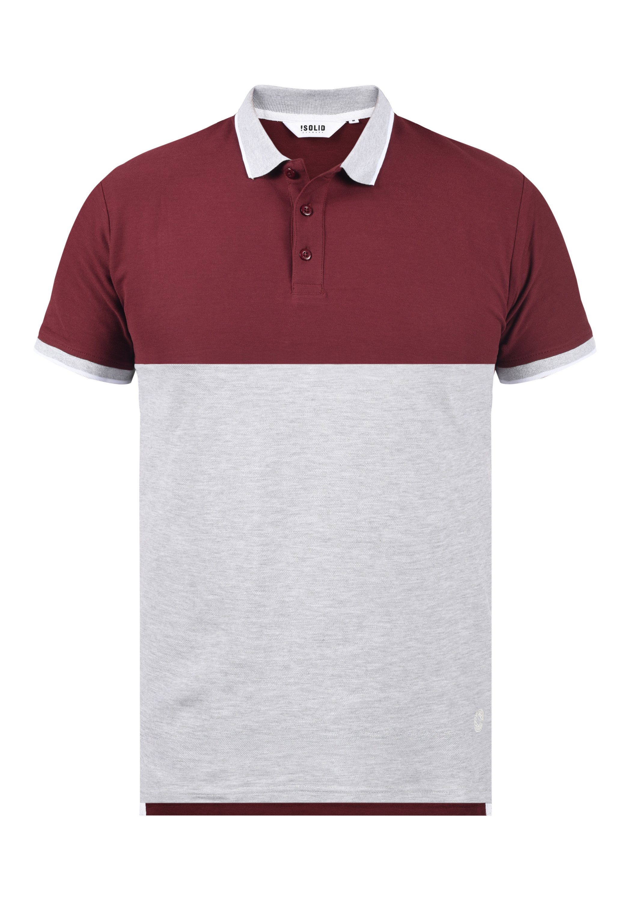 !Solid Poloshirt SDCorbin Polo Wine Red (0985)