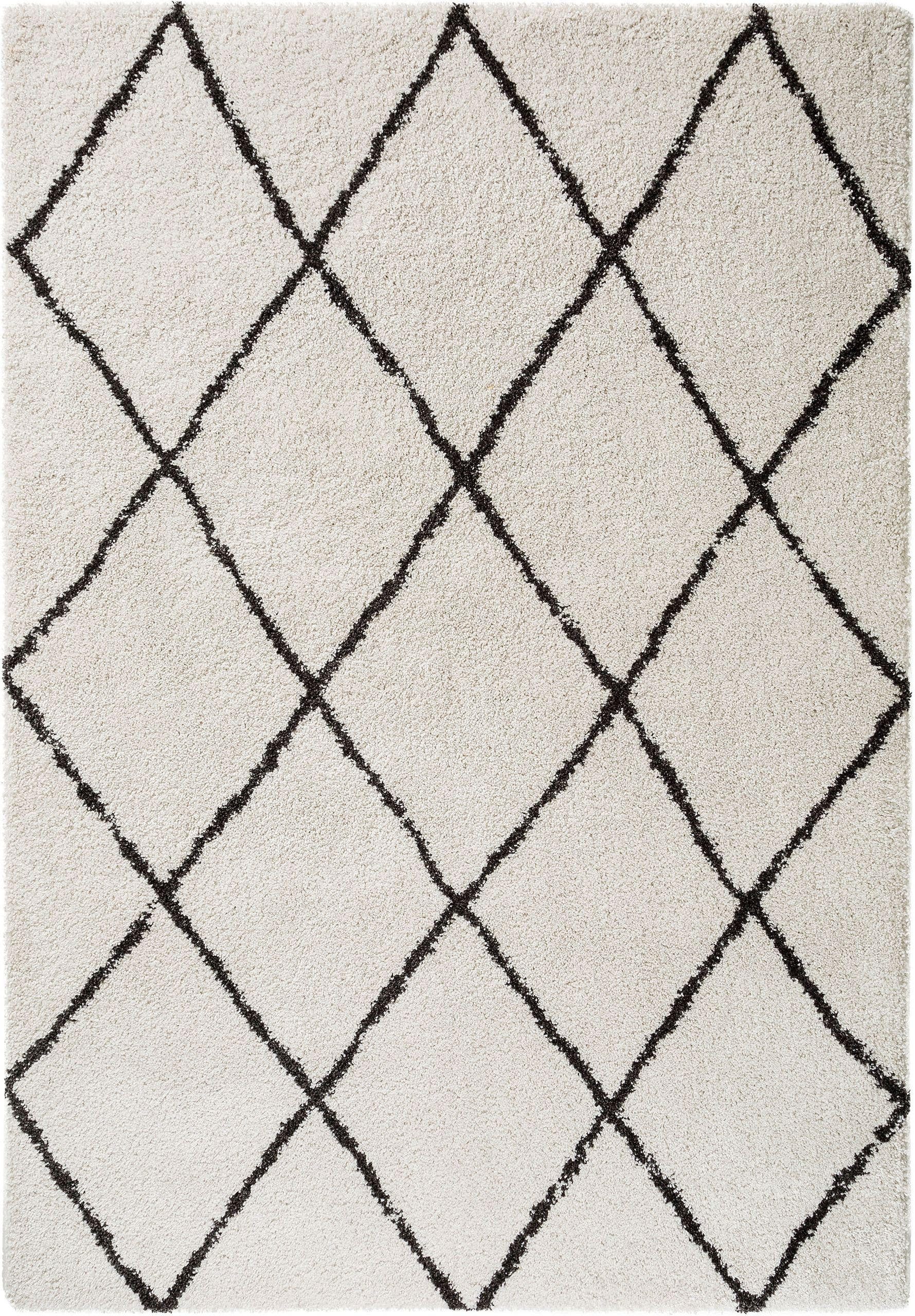 benuta Hochflor-Teppich Gobi, rechteckig, Höhe: 21 mm, Teppich Wohnzimmer, günstig online kaufen