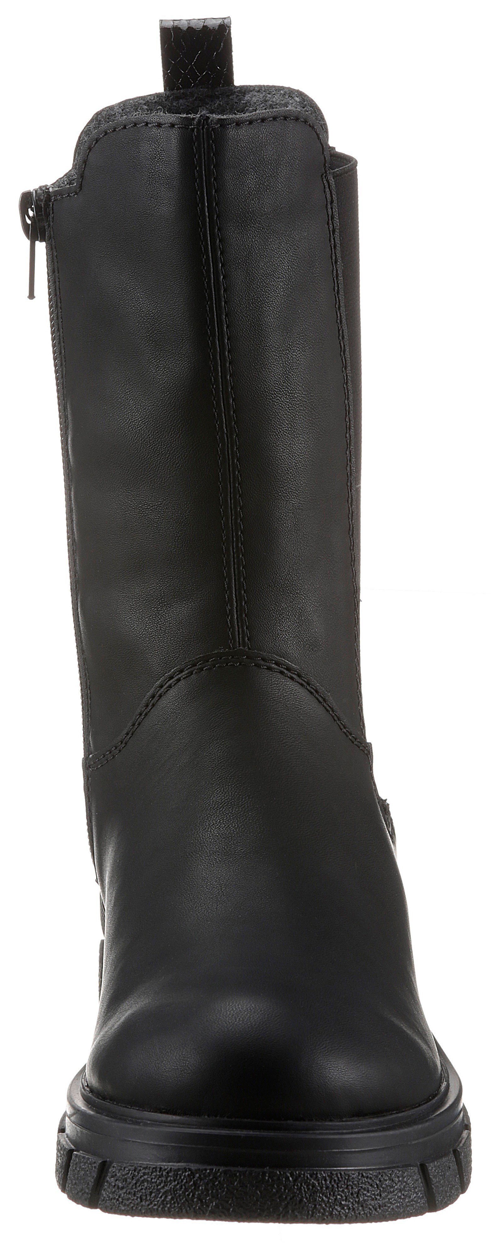 Rieker Chelseaboots, Stiefelette, Blockabsatz, Boots mit breitem Stretcheinsatz. € 67,46