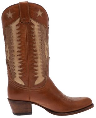 Sendra Boots DEBORA 14144 Braun Cowboystiefel Damen Lederstiefel