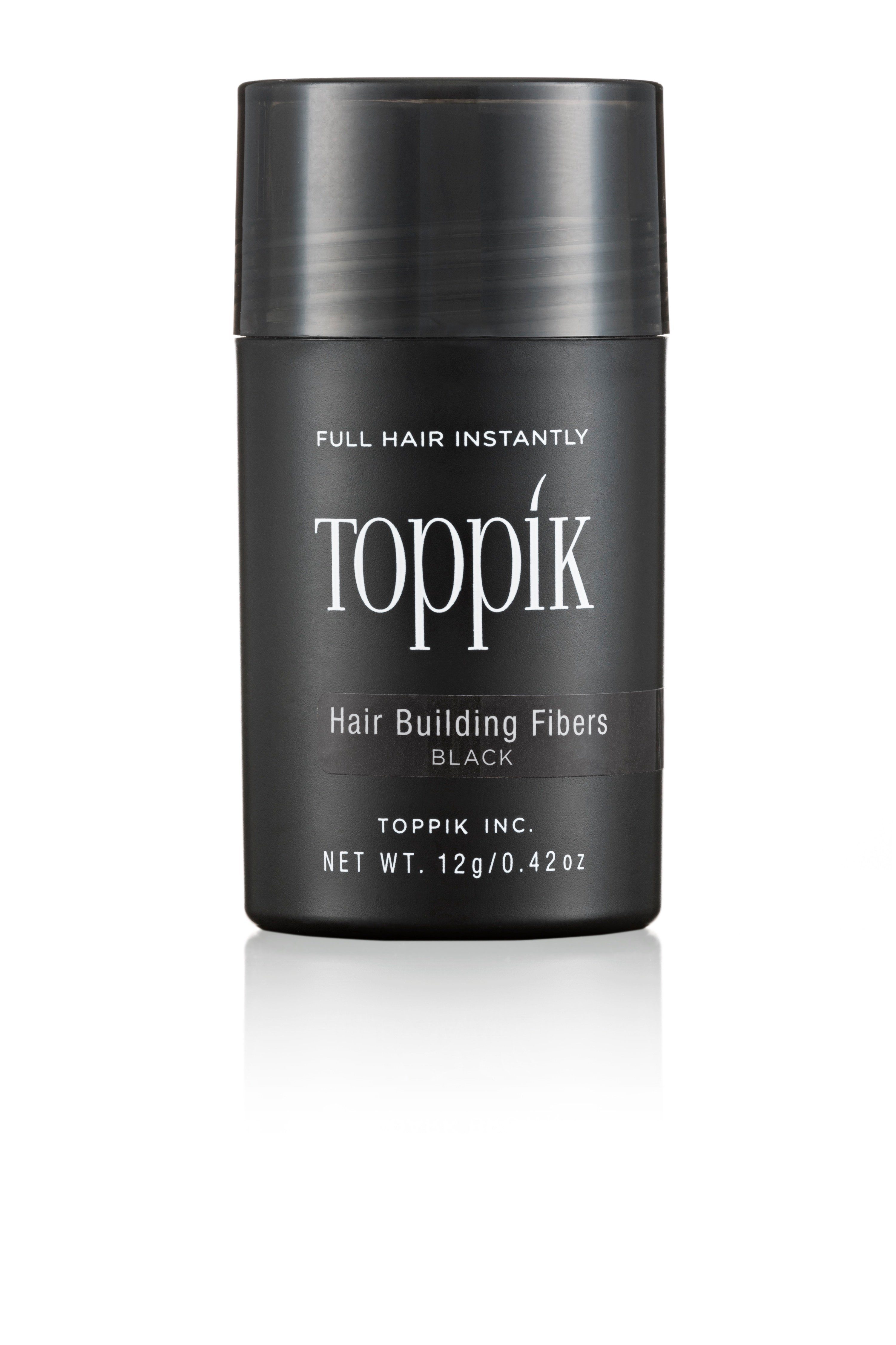 TOPPIK Haarstyling-Set TOPPIK 12 g. Haarverdichter - Streuhaar Haarverdichtung mit Schütthaar, Haarfasern, Puder, Hair Fibers