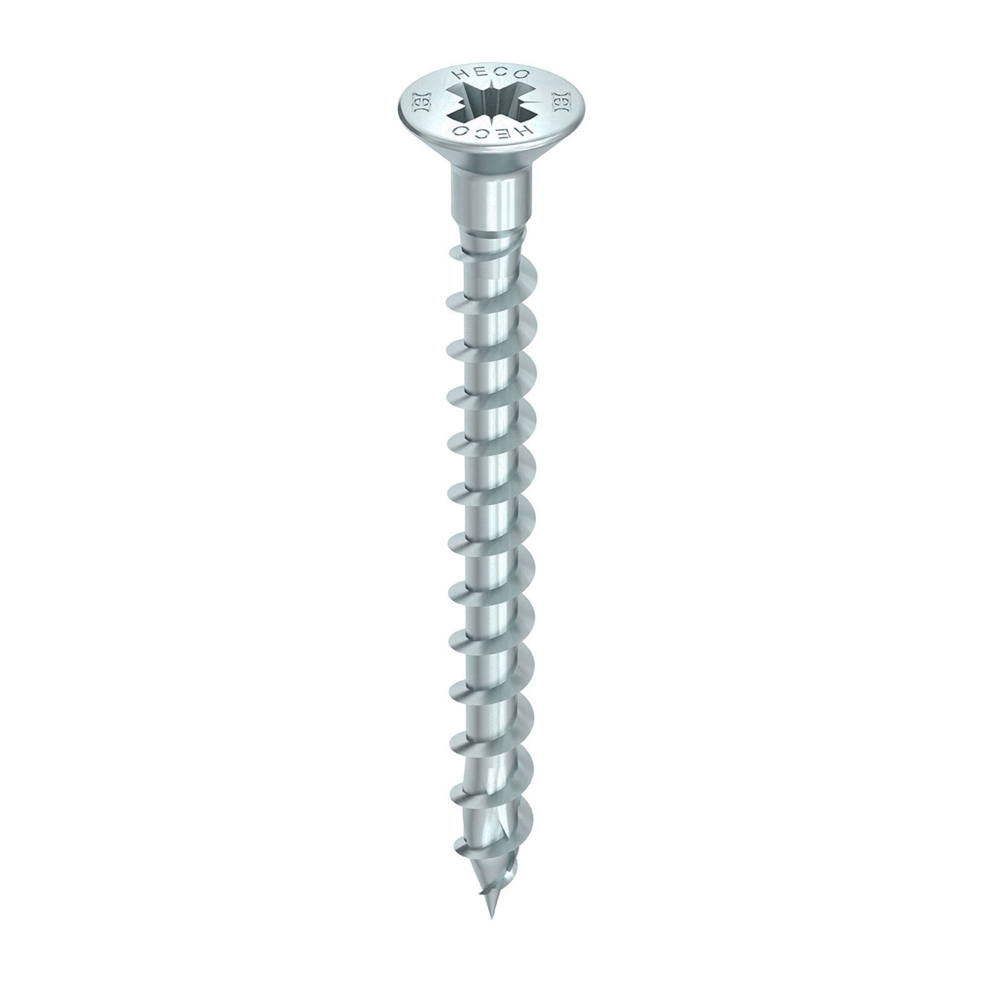 Heco Holzbauschraube HECO-TOPIX-plus 5,0 x 60, Senkkopf + Kopfbohrung, Pozi-Drive, VVG, A3K