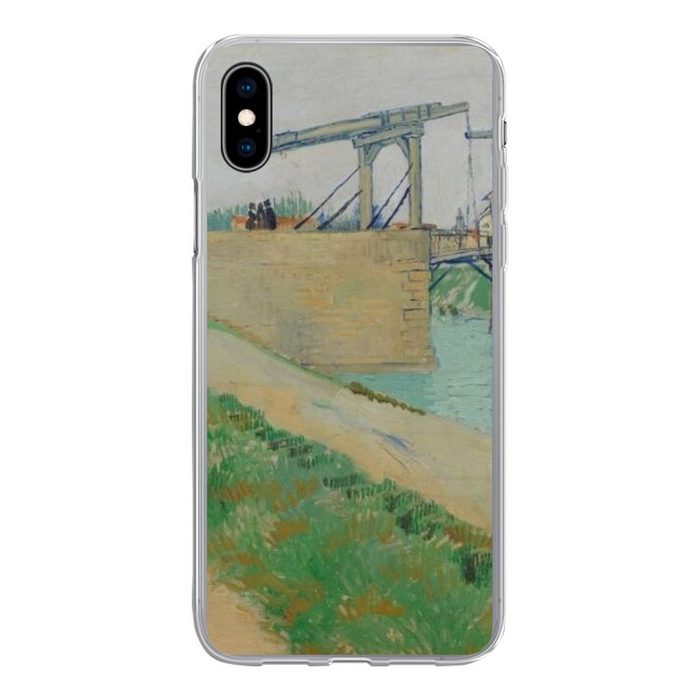 MuchoWow Handyhülle Die Brücke von Langlois - Vincent van Gogh Handyhülle Apple iPhone Xs Smartphone-Bumper Print Handy