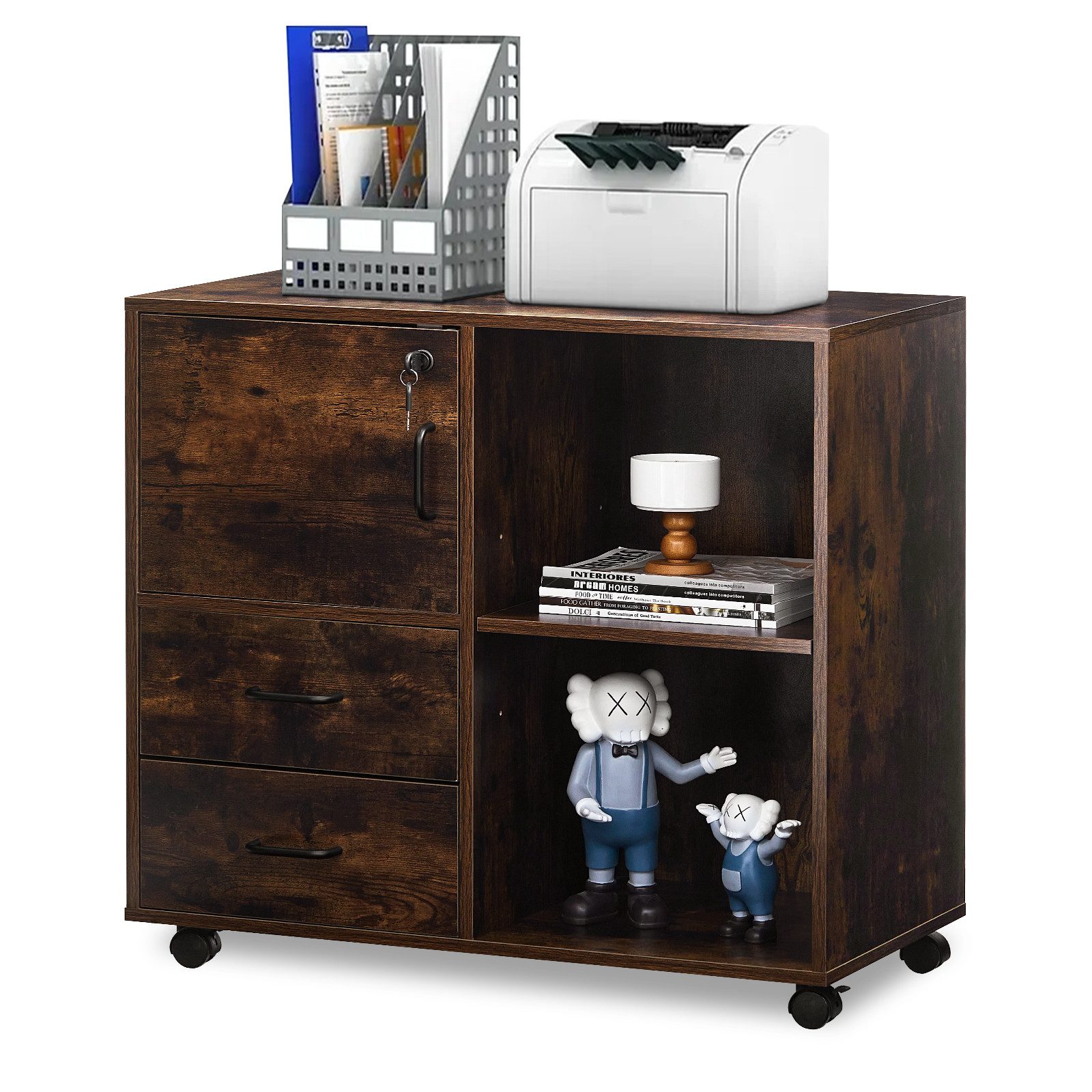 Ofcasa Aktenschrank Mobiler Büroschrank (1er Set) günstig online kaufen