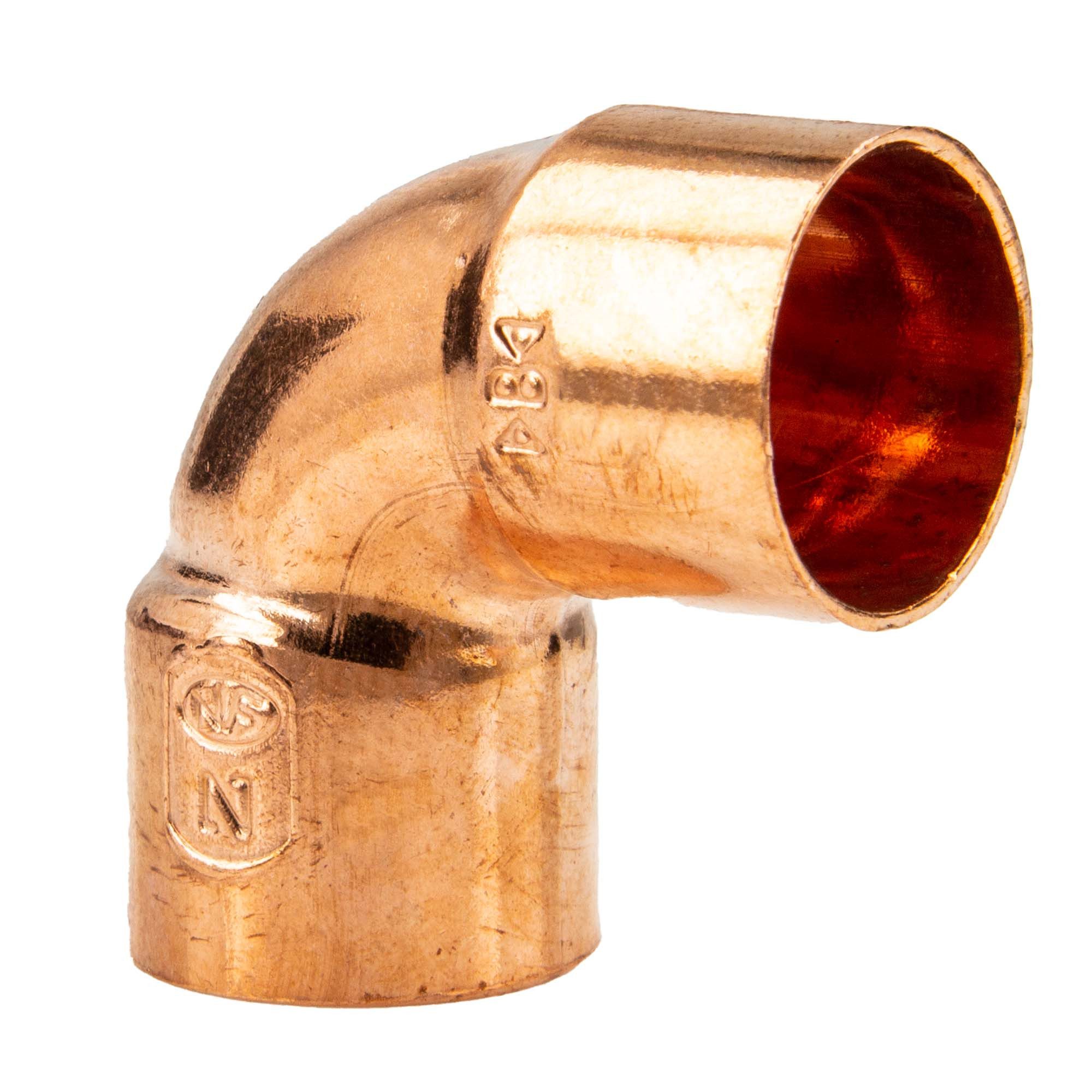 Conex Bänninger Lötfitting Kupfer-Winkel 90° I/I - Typ 5090, DVGW, 15 mm