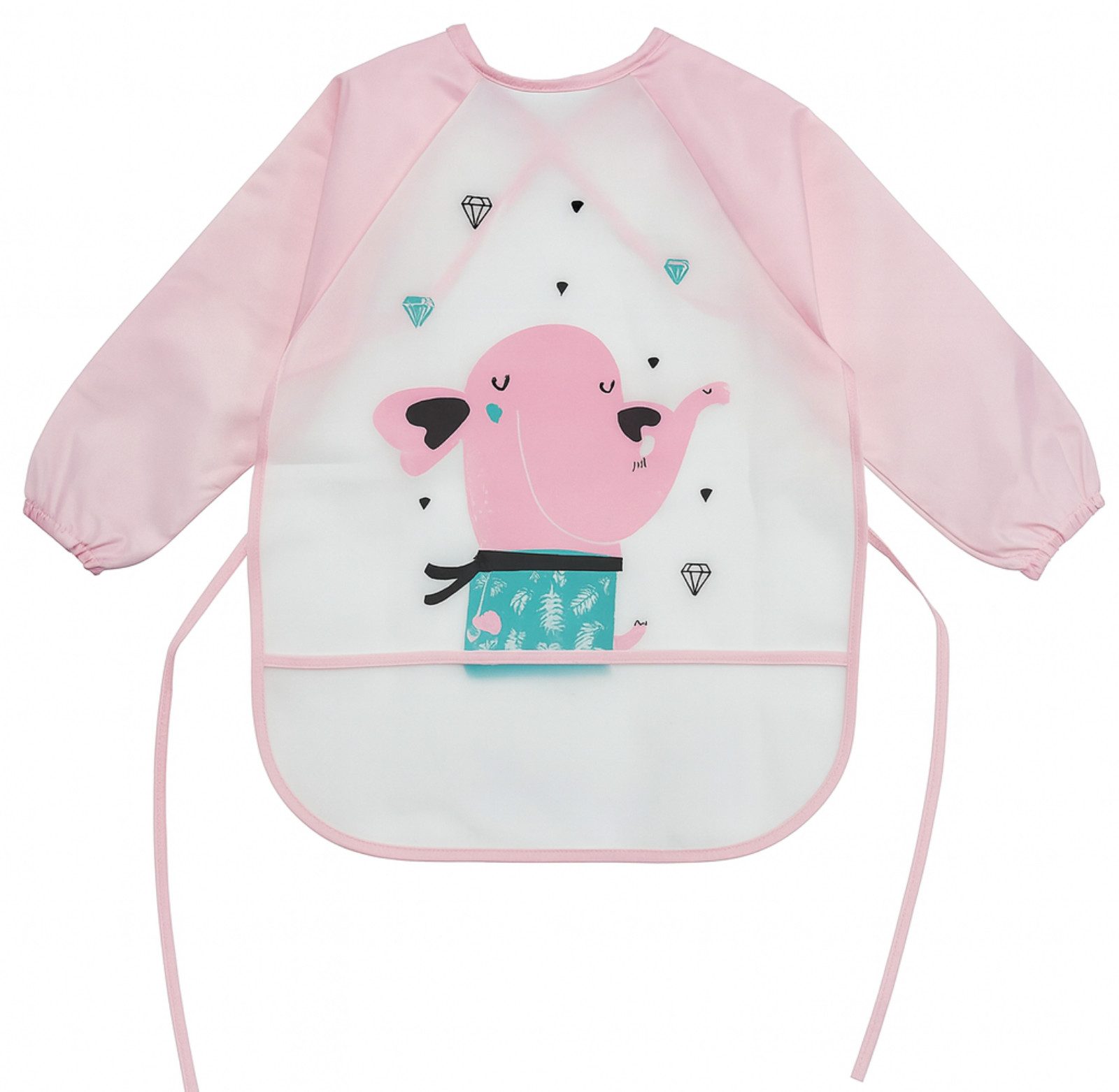 Koopman Malschürze Kinderschürze Bastelkittel Einheitsgröße Grün / Pink, (1 günstig online kaufen