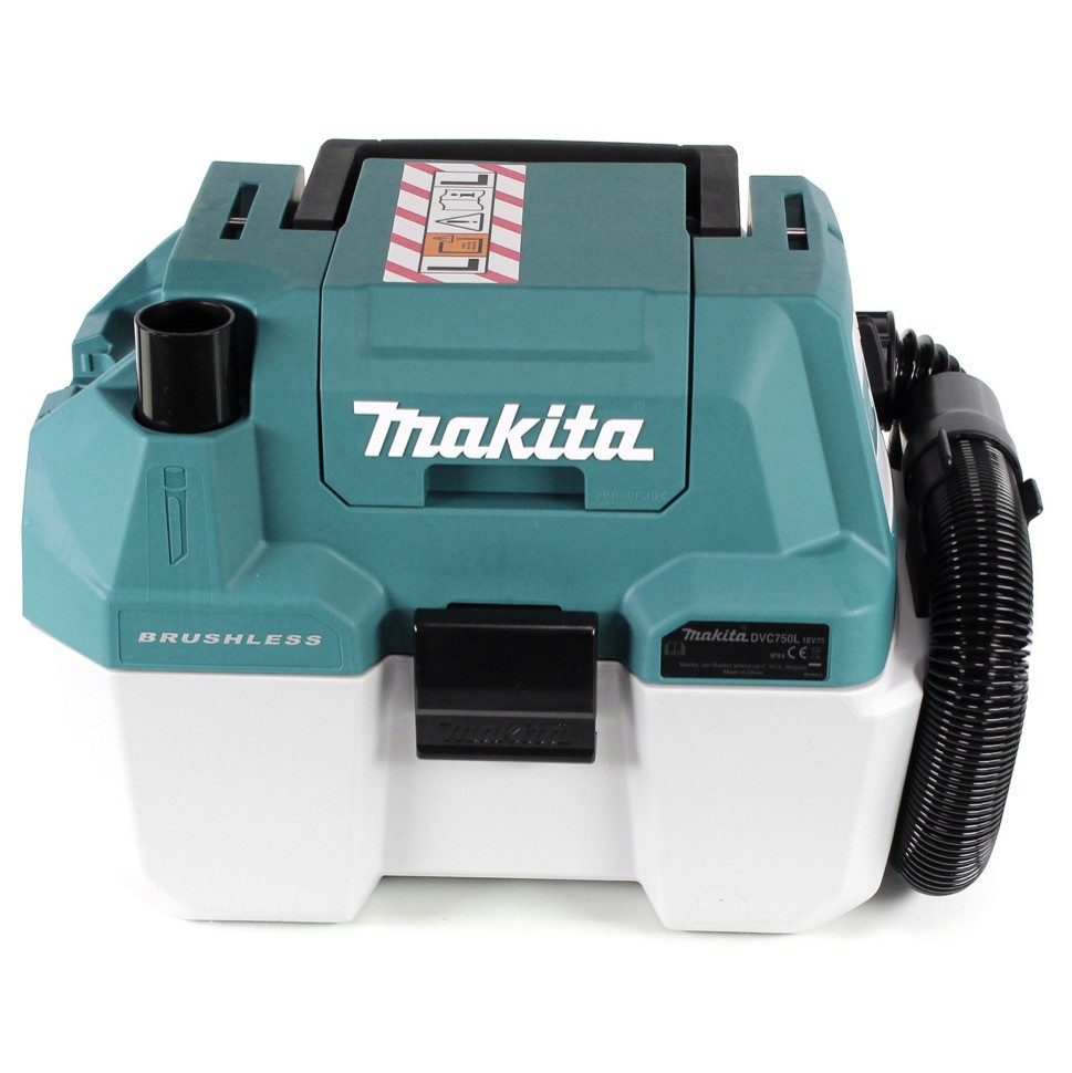 Makita Akku-Handstaubsauger DVC 750 LZX3 Akku Staubsauger 18 V 7,5 l Staubkl. L Brushless Solo