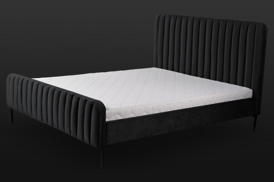 JVmoebel Bett Doppelbett Bett Textil Möbel Design Betten Schlafzimmer Möbel 120x200