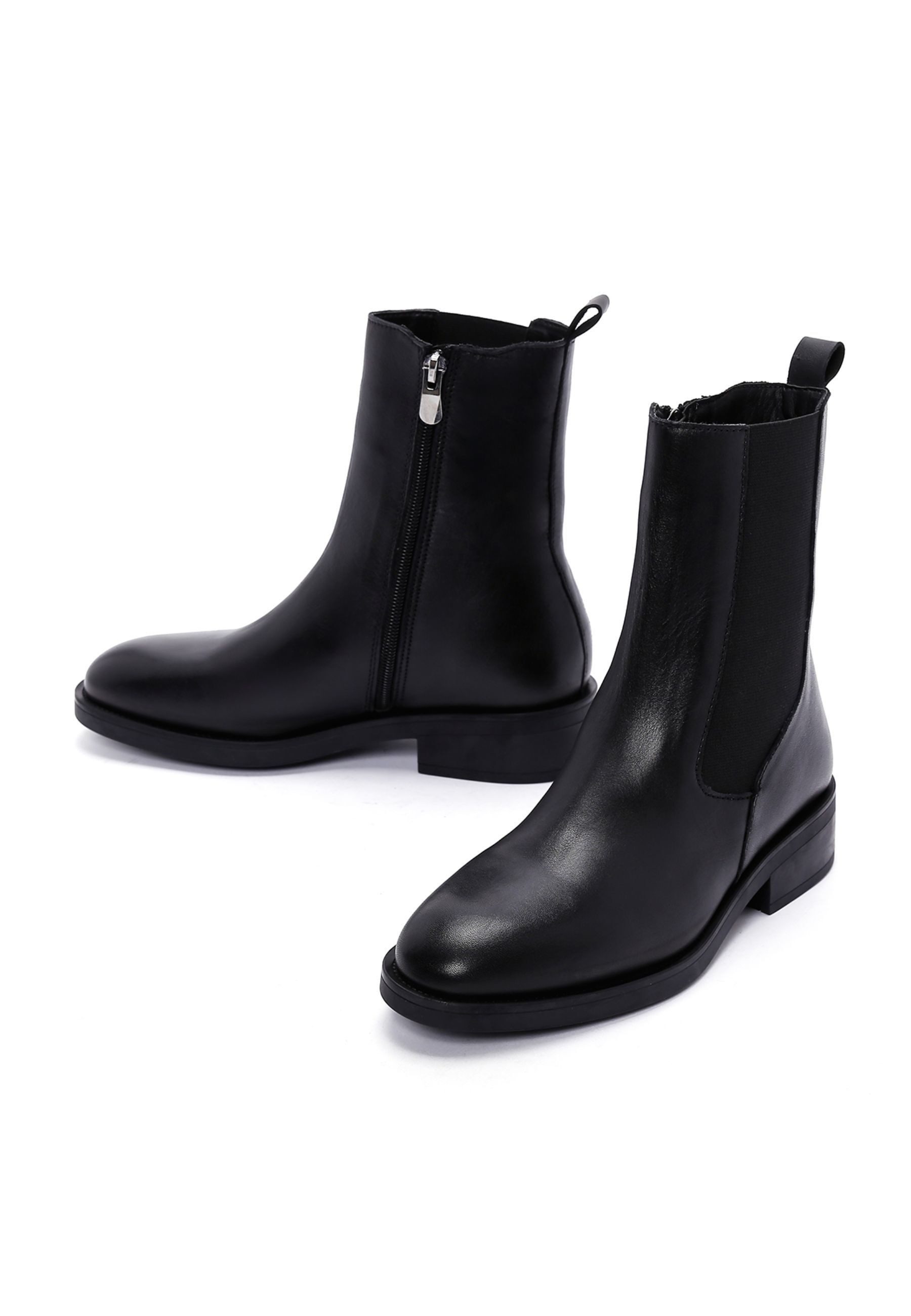 Derimod Chelsea Stiefeletten aus Leder Chelseaboots Lederfutter, TPU Sohle, Absatz 2 cm