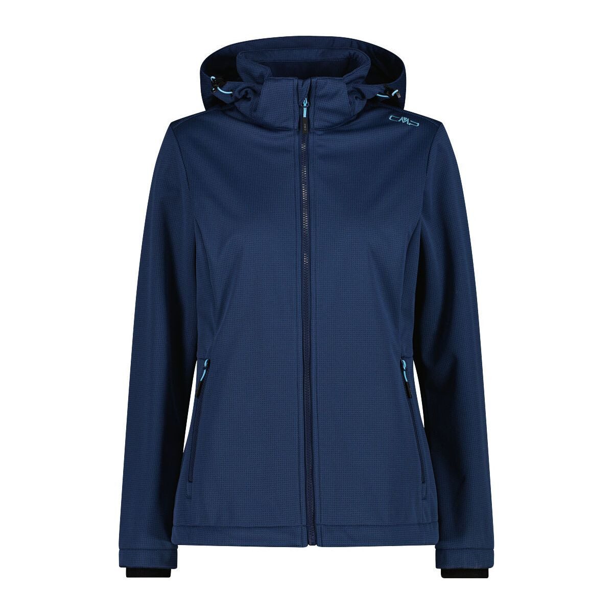 CMP Softshelljacke Woman Jacket Zip Hood Vielseitige Damenjacke mit Clima-Protect-Technologie, abnehmbarer
