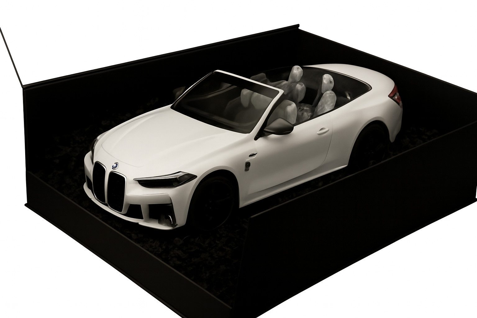 BMW Modellauto BMW Geschenkbox Miniatur M4 Cabrio LCI 1:18 Modellauto Geschenkidee, (1-tlg)