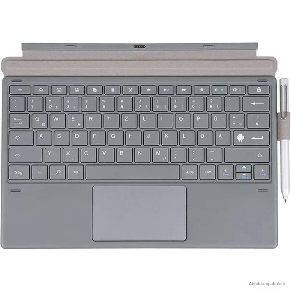 TERRA TERRA A123 TASTATUR/DE Tablet-Schutzhülle Frontverkleidung Grau Tablet-Tastatur