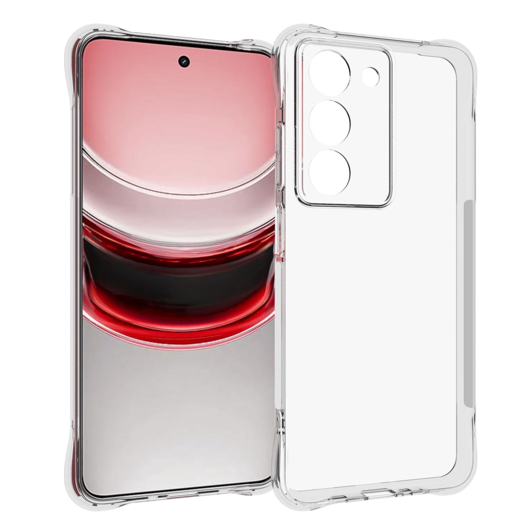 mtb more energy Smartphone-Hülle Clear Armor Case für Realme 14X 5G, Transparente TPU Schutzhülle Case Backcover mit Anti-Shock Verstärkung