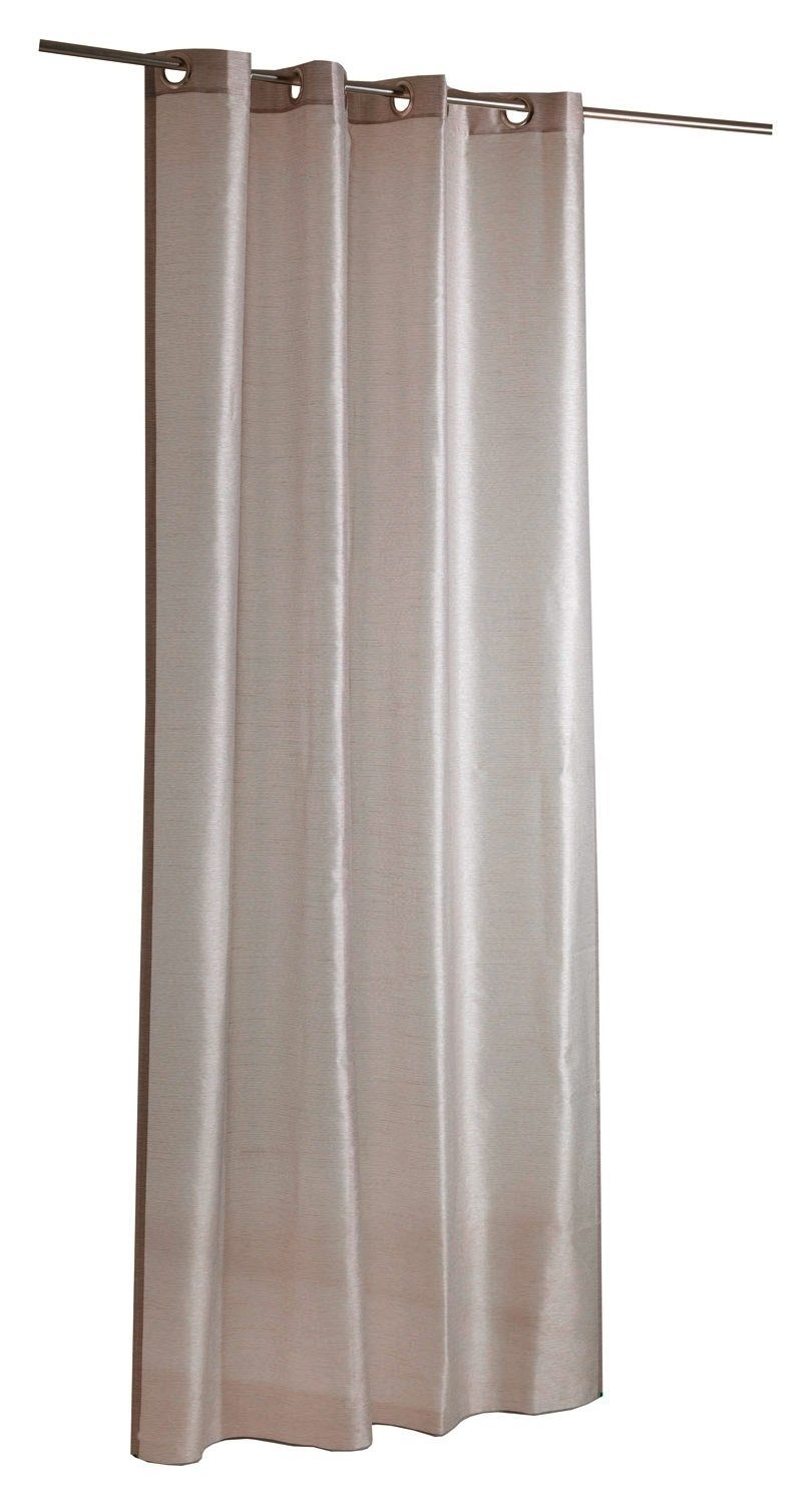 Vorhang SANDY, Ösenschal, Braun, L 245 günstig online kaufen