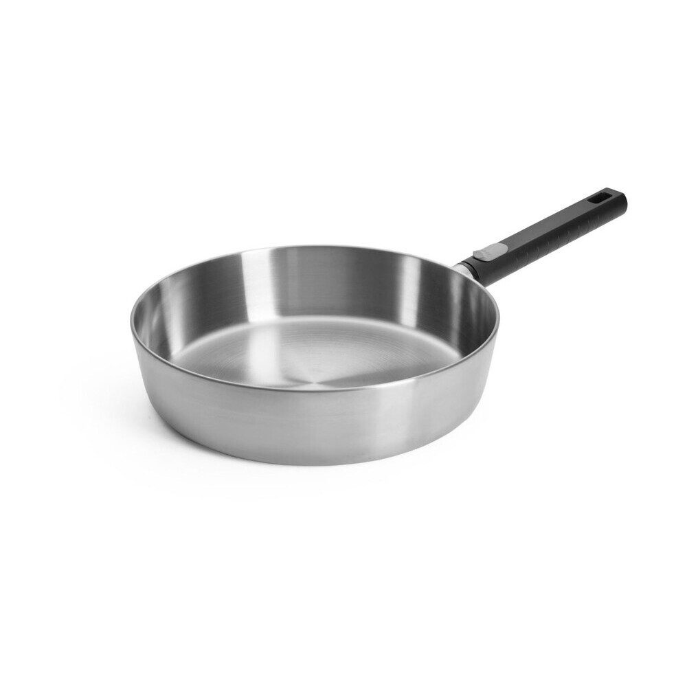 WOLL Bratpfanne Hochrandpfanne 28 cm Logic Steel, 3,5l, Aluminium, spülmaschinenfest, Induktion, alle Herdarten
