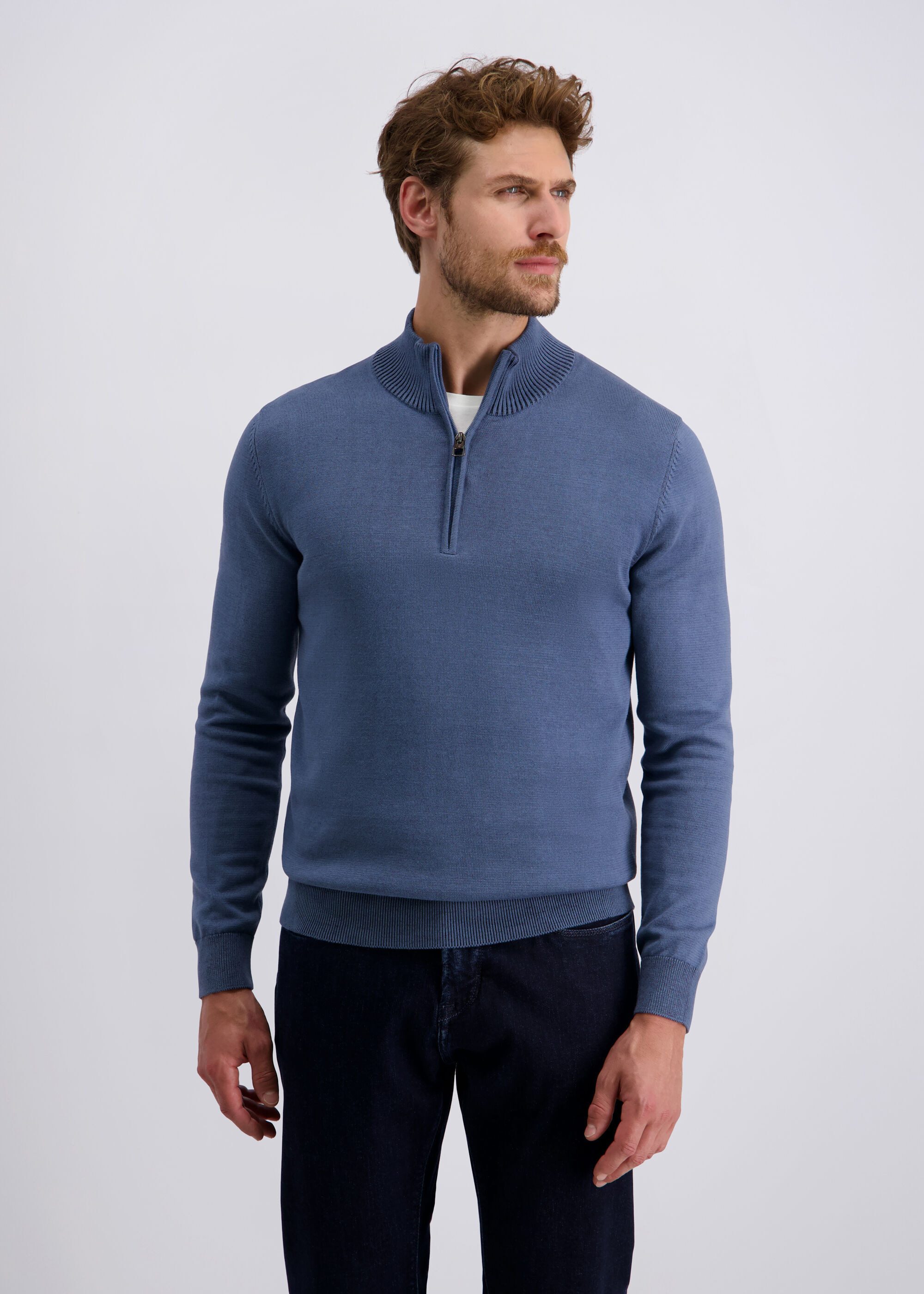 Pierre Cardin Rollkragenpullover mit Reißverschluss