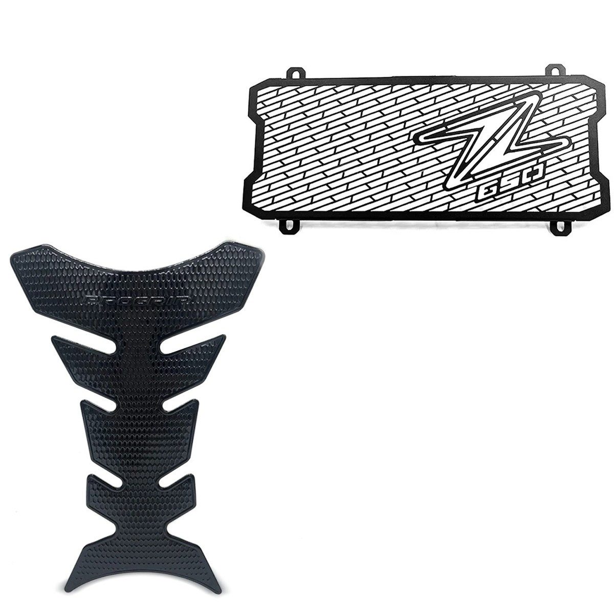 Halter Tankpad + Kühlerabdeckung passend für Kawasaki Z 650 17-25 Kühlergrill