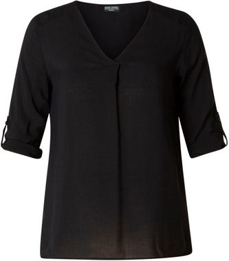 Base Level Curvy Shirtbluse Yanina mit V-Ausschnitt