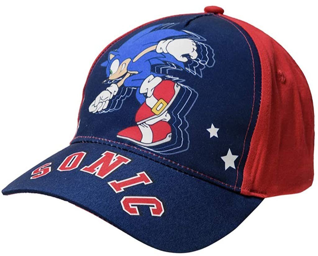 Sonic SEGA Fitted Cap SONIC the Hedgehog Cap Kinder Schirmmütze Dunkelblau Gr.54 + 56 Sonic Basecap