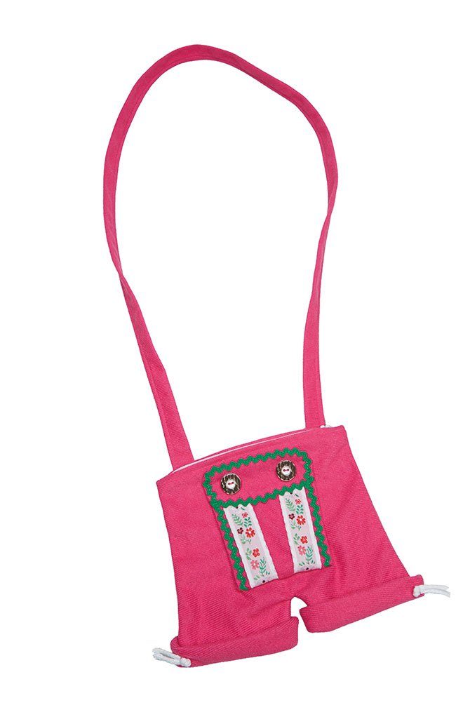 Trachten-Kostüm Oktoberfest Tasche Seppelhose Tiroler-Tasche pink
