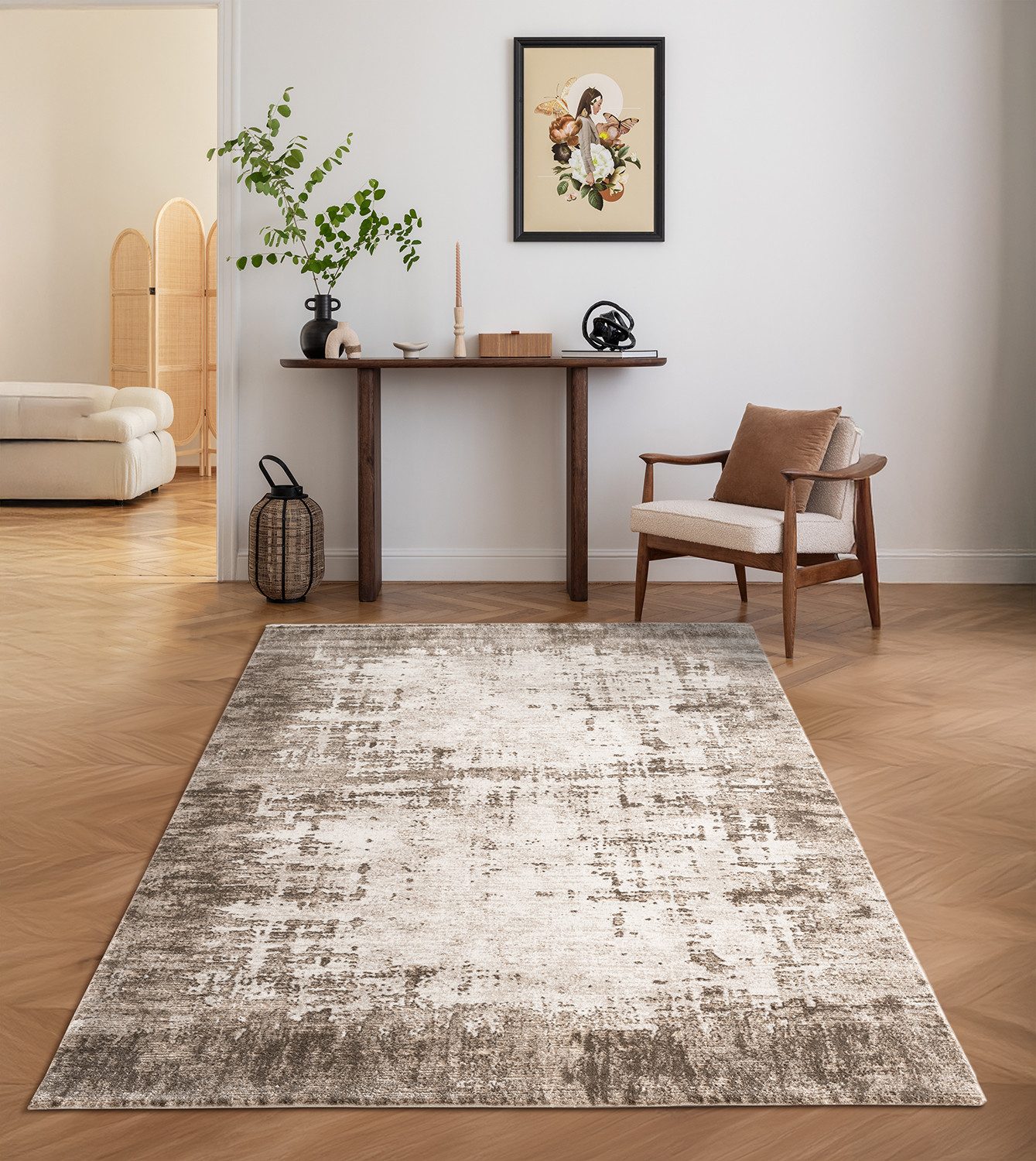 Carpetilla Designteppich Designer Wohnzimmer Teppich abstrakte Musterung mo günstig online kaufen
