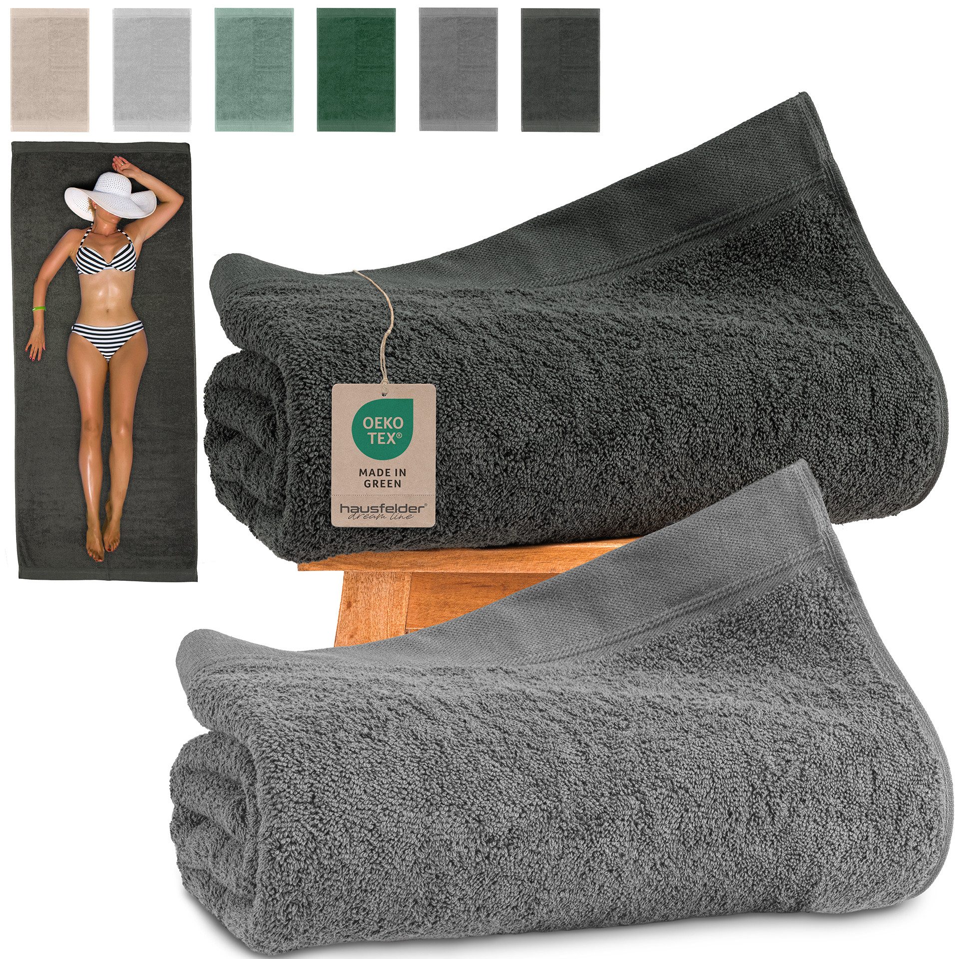 Hausfelder Saunatuch Handtücher Set - 2X günstig online kaufen