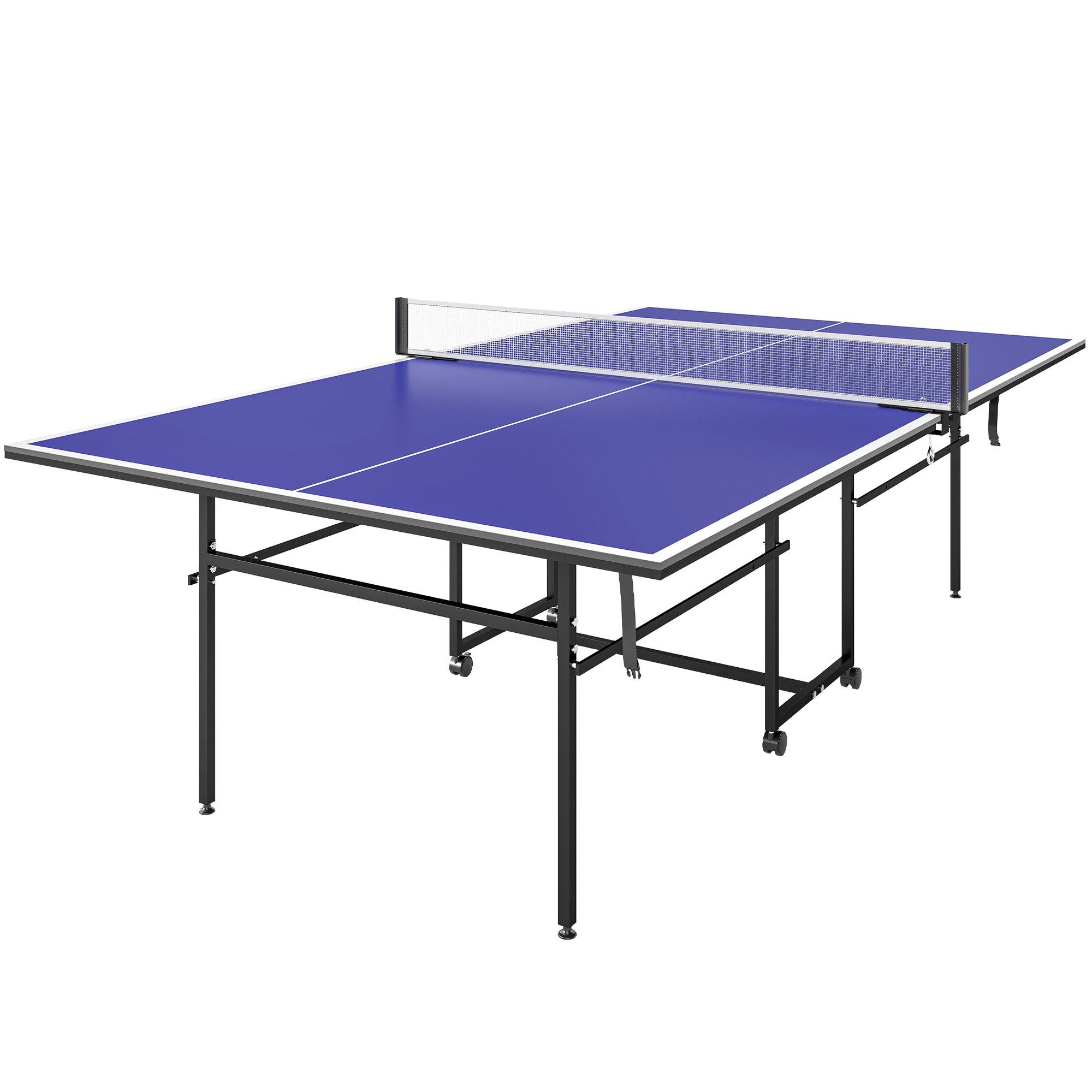 SPORTNOW Tischtennisplatte mit 2 Tischtennisschlägern, 3 Bällen (Tischtennisspiel-Set, 1-tlg., Tischtennistisch), Das Netz ist im Lieferumfang enthalten