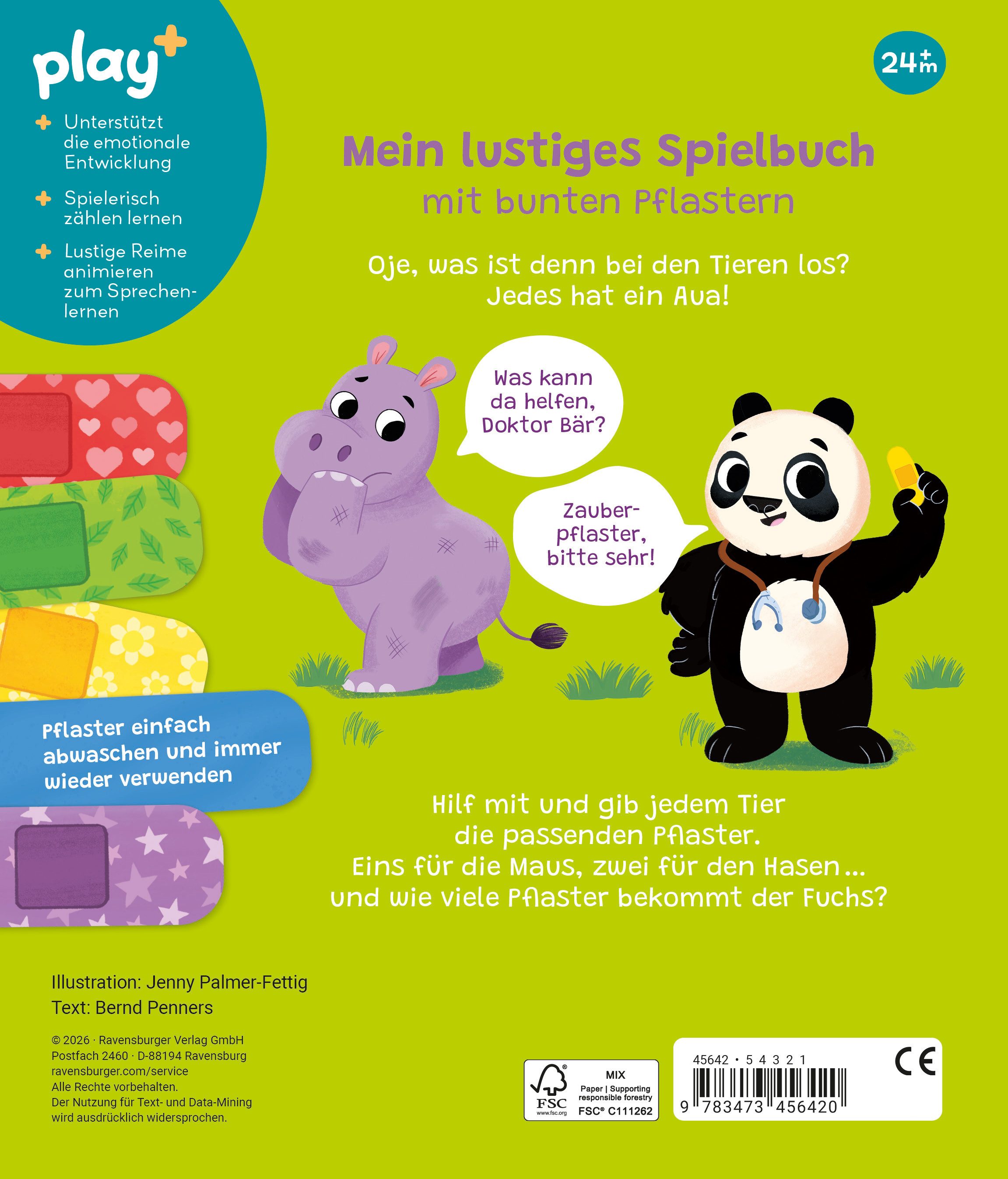 Play+ Mein lustiges Spielbuch, Pflaster her, sagt der Bär
