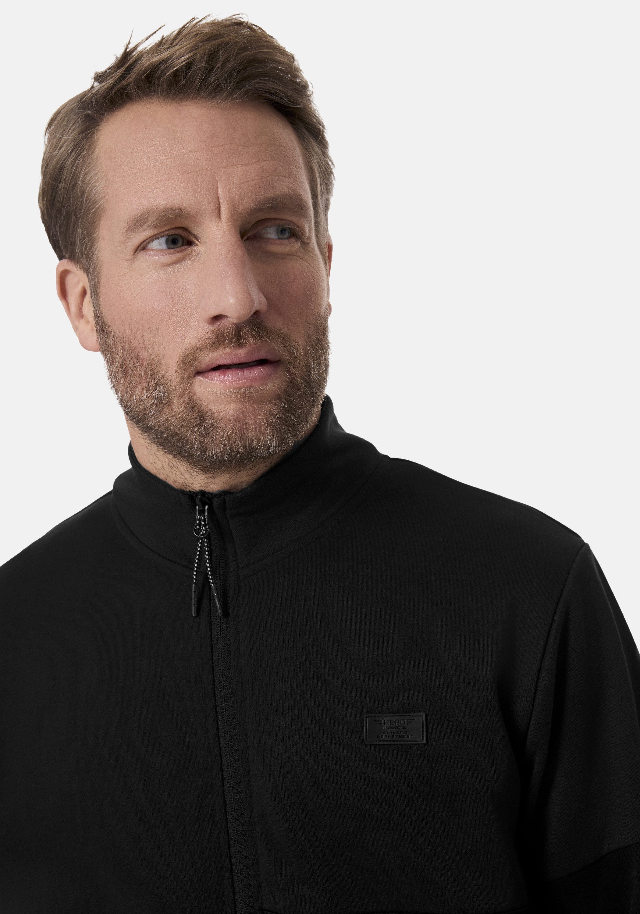 HERO by John Medoox Sweatjacke SPENCER Sweatjacke Regular Fit Jeans Soft Sweat Regularfit Casual Sweat für Herren