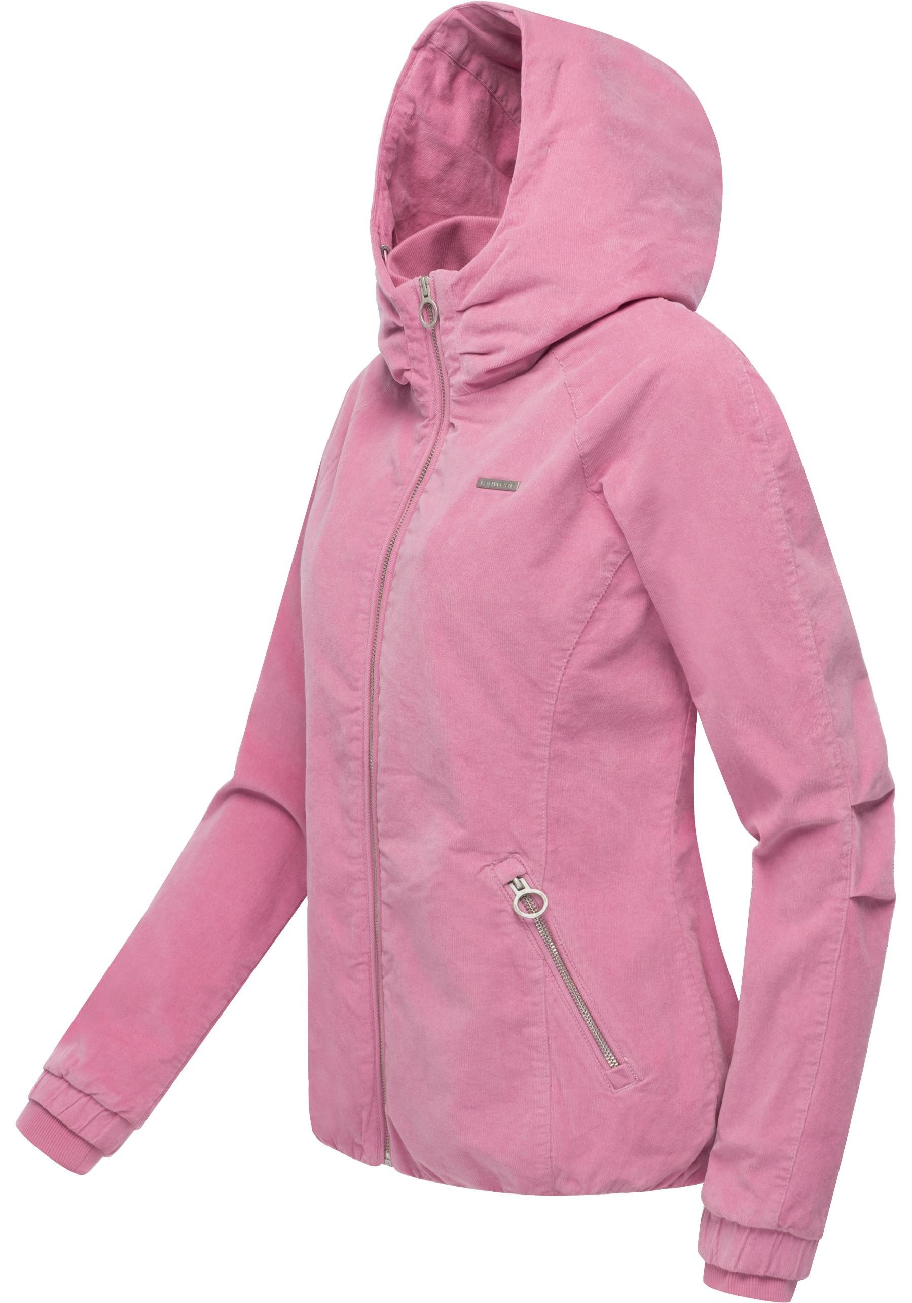 Ragwear Bomberjacke Dizzie Cordy YOUMODO Cordjacke mit verstellbarer Kapuze