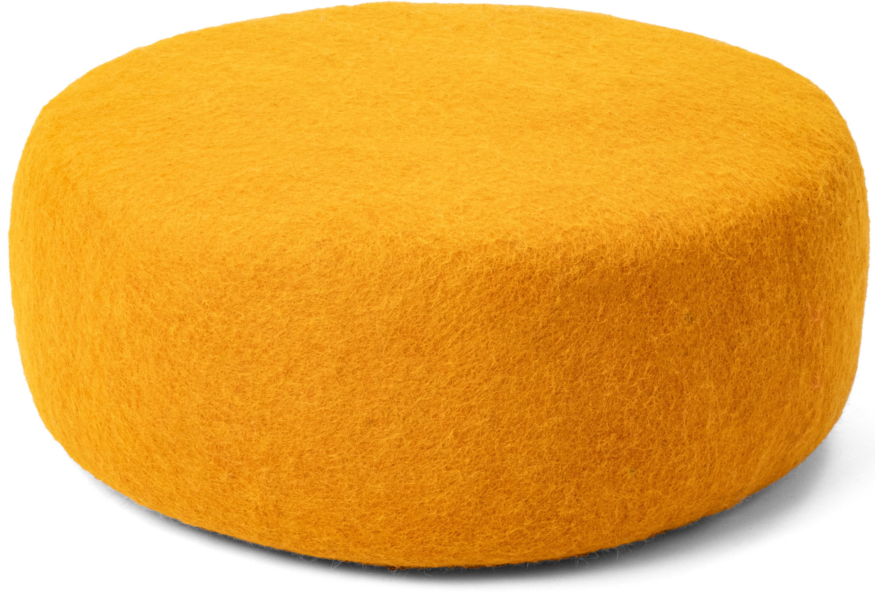 myfelt Pouf Ockergelb Filz Colour Pouf, günstig online kaufen