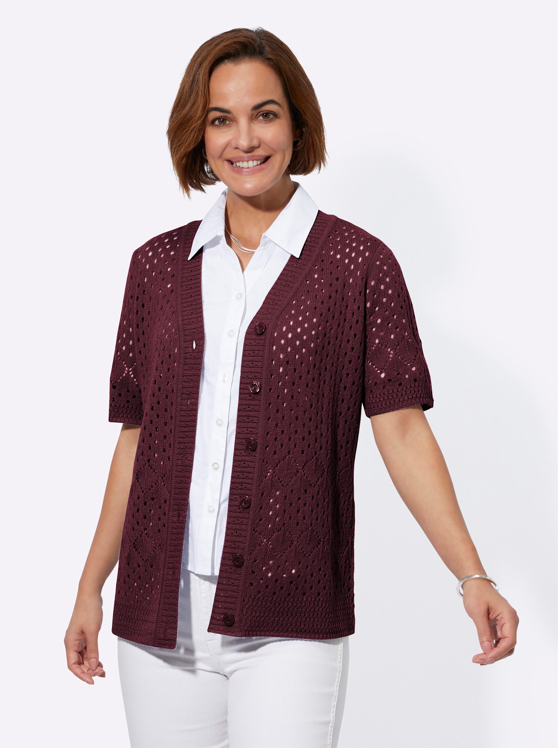 Witt Strickjacke Ajourstrickjacke günstig online kaufen
